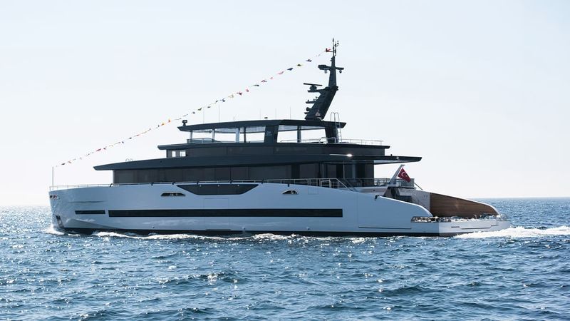 A 138-Foot Yacht That Sleeps Silent at Anchor