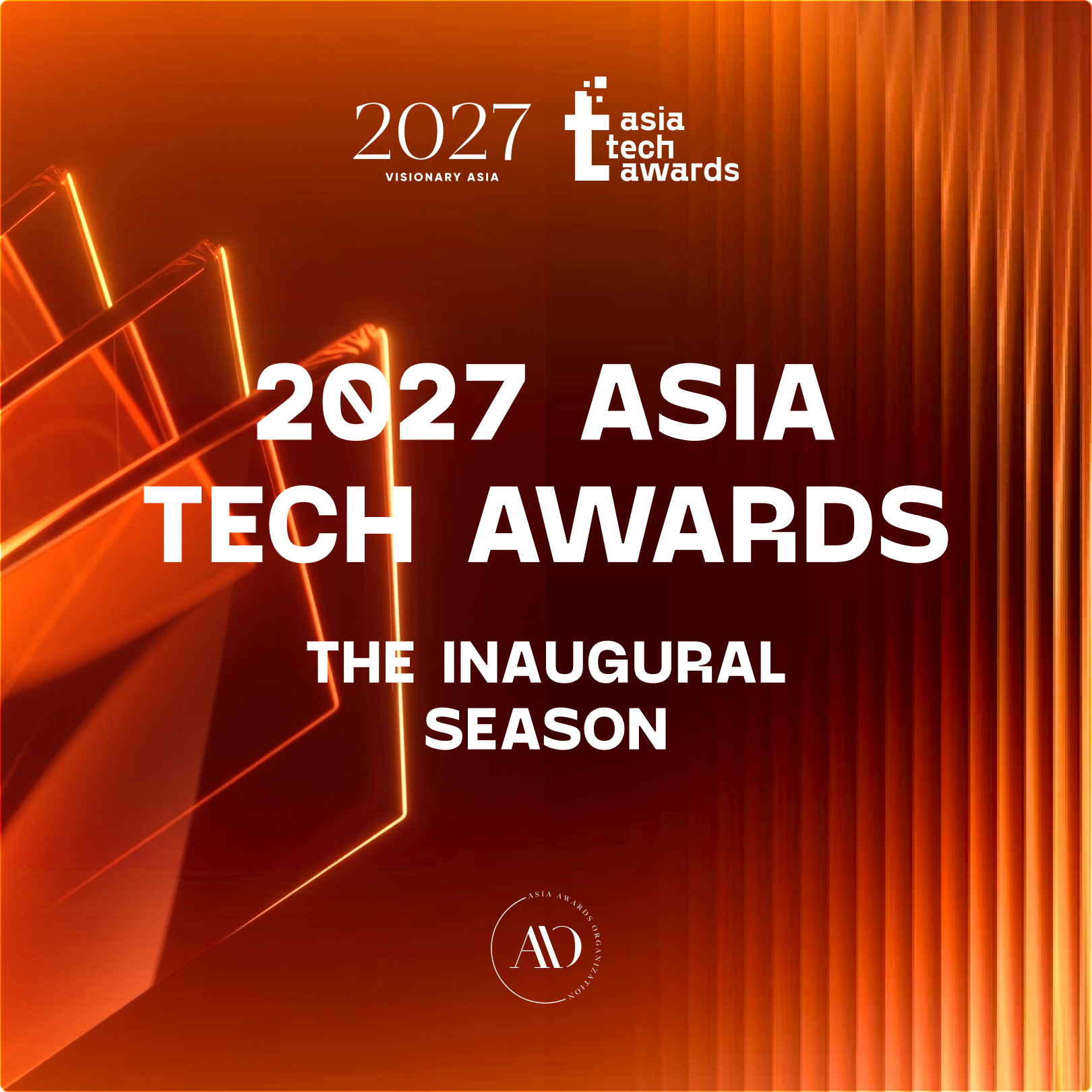 Graphic banner for 2027 Asia Tech Awards - The inaugural season 