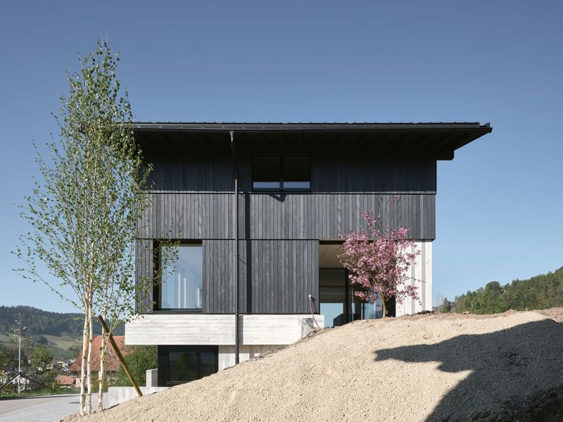 Anchoring a Home to Sloped Ground: dolmus Architekten's Concrete Strategy