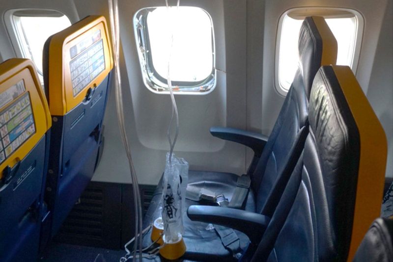 Engine Failure Ripped Open a Ryanair Window Mid-Flight, Injuring a Passenger