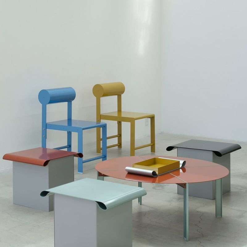 Folded Metal and Japanese Color Theory Shape Waka Waka's Ribbon Collection