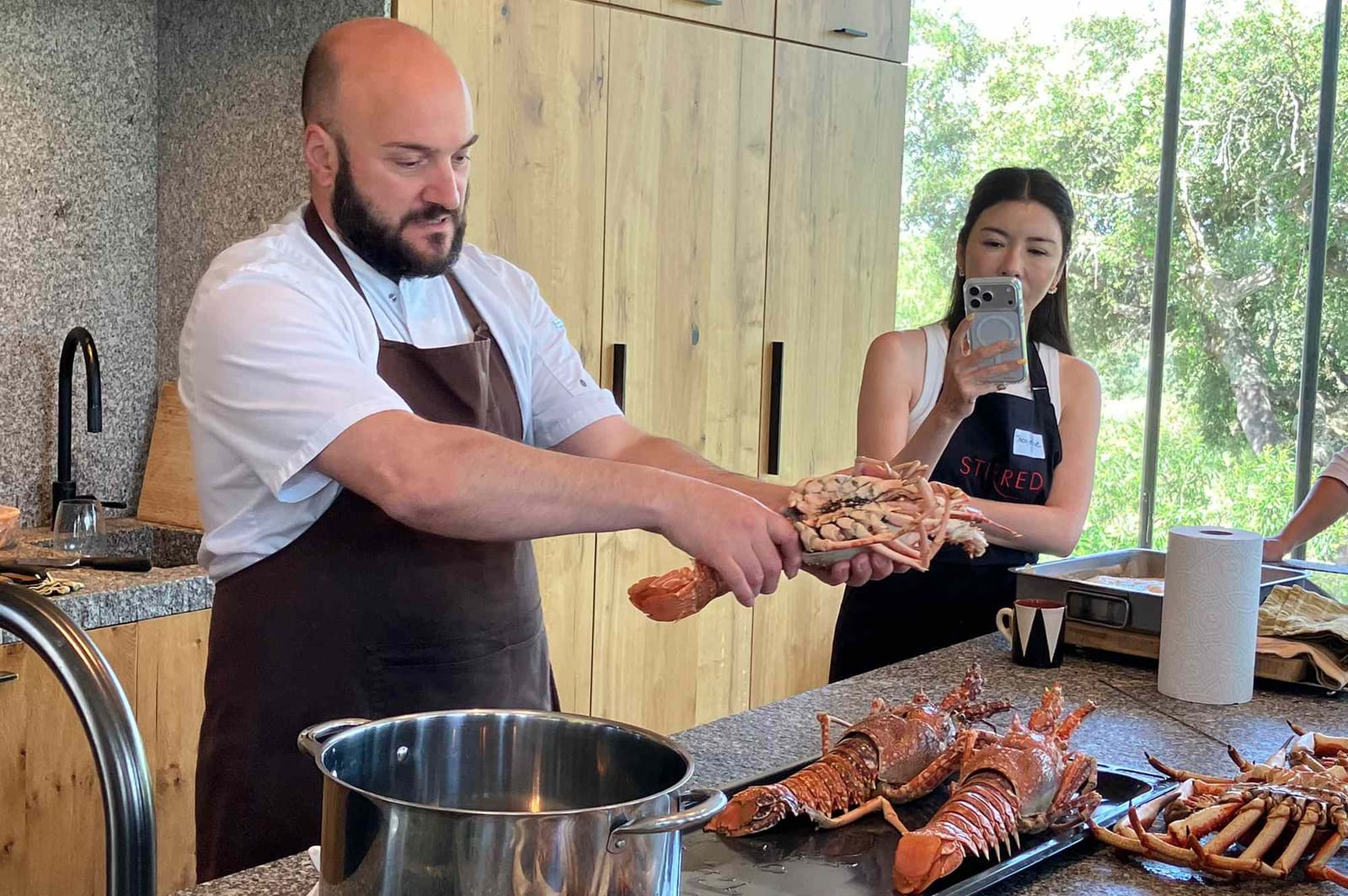 Learning Portuguese Cooking in a Manor House Kitchen