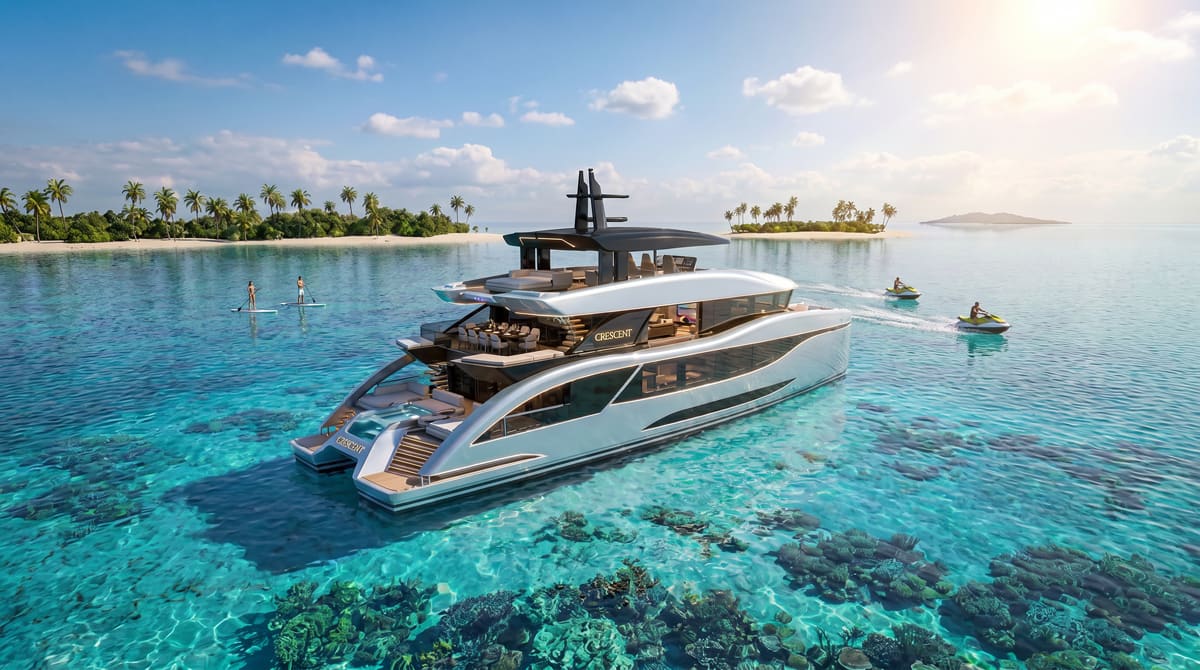 A Canadian Yard Offers a Blank Canvas on a 110-Foot Catamaran
