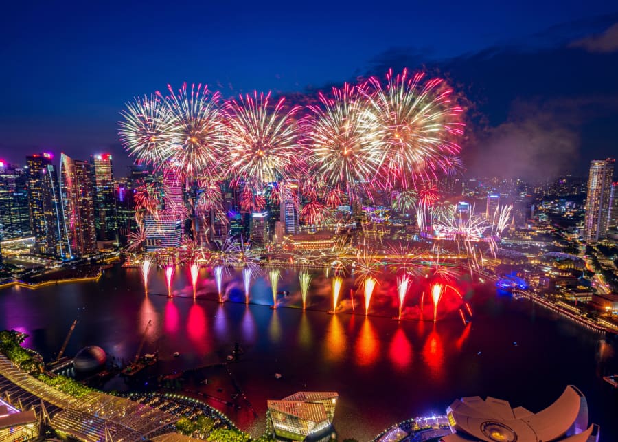 When Singapore Turns Red and White: An August of Fireworks, Lilies, and Sunsets by the Marina