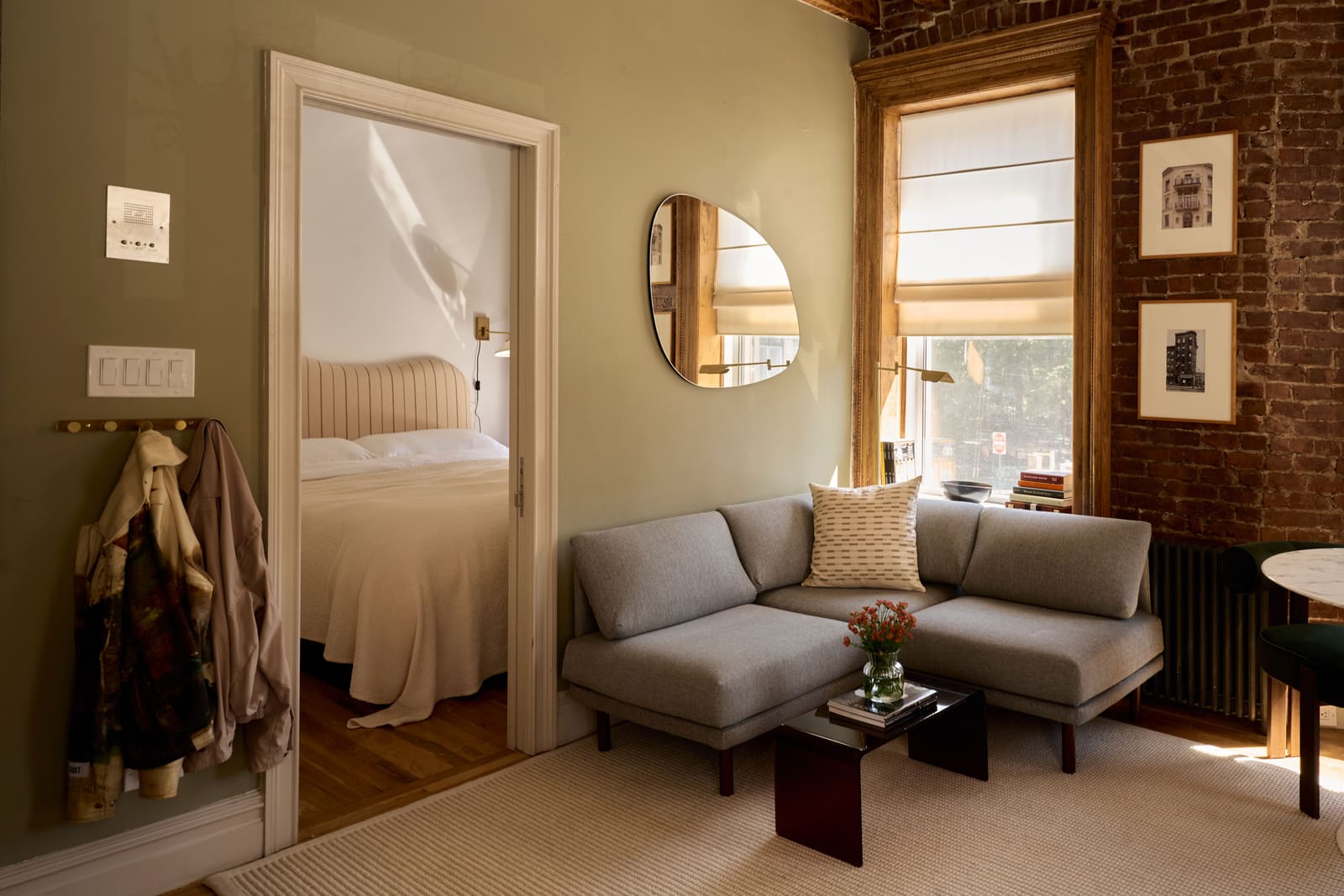 How Historic Details and Clever Furniture Choices Rescued a 330-Square-Foot Manhattan Studio