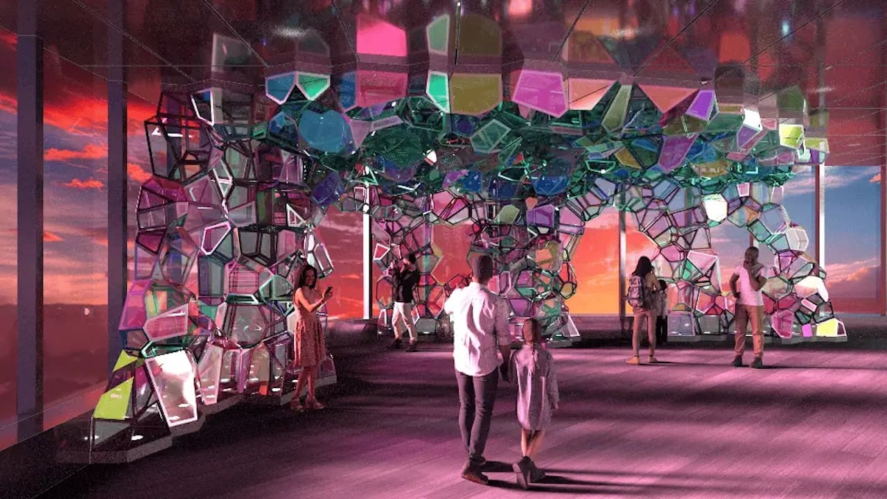 A Kaleidoscope at 350 Meters: Art Installations Reshape the Edge Experience