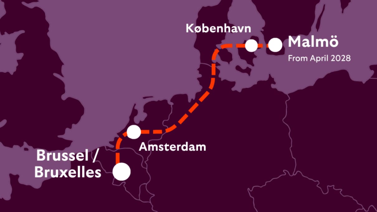 Night Trains Push North: Brussels and Amsterdam to Link with Copenhagen by 2028