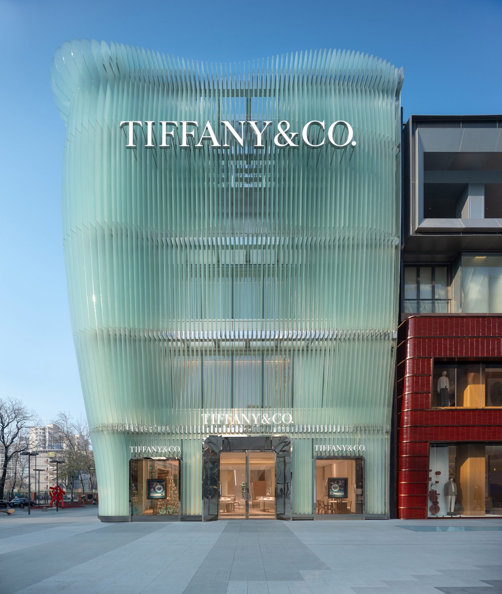 The Radiant Veil: MVRDV Unveils a 3D Printed Masterpiece for Tiffany & Co. in Beijing