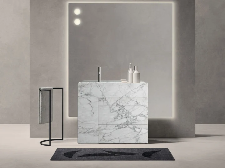 Noorth Redefines Bathroom Design with TOUCH: A Marble Basin of Pure Form and Expressive Materiality