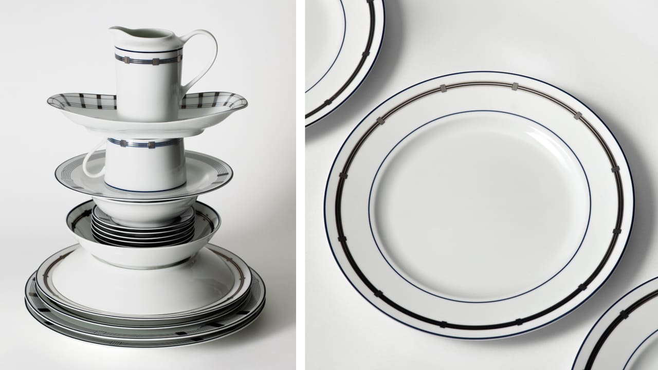 Dior Maison Revives a 1980s Archive Motif for Porcelain Tableware