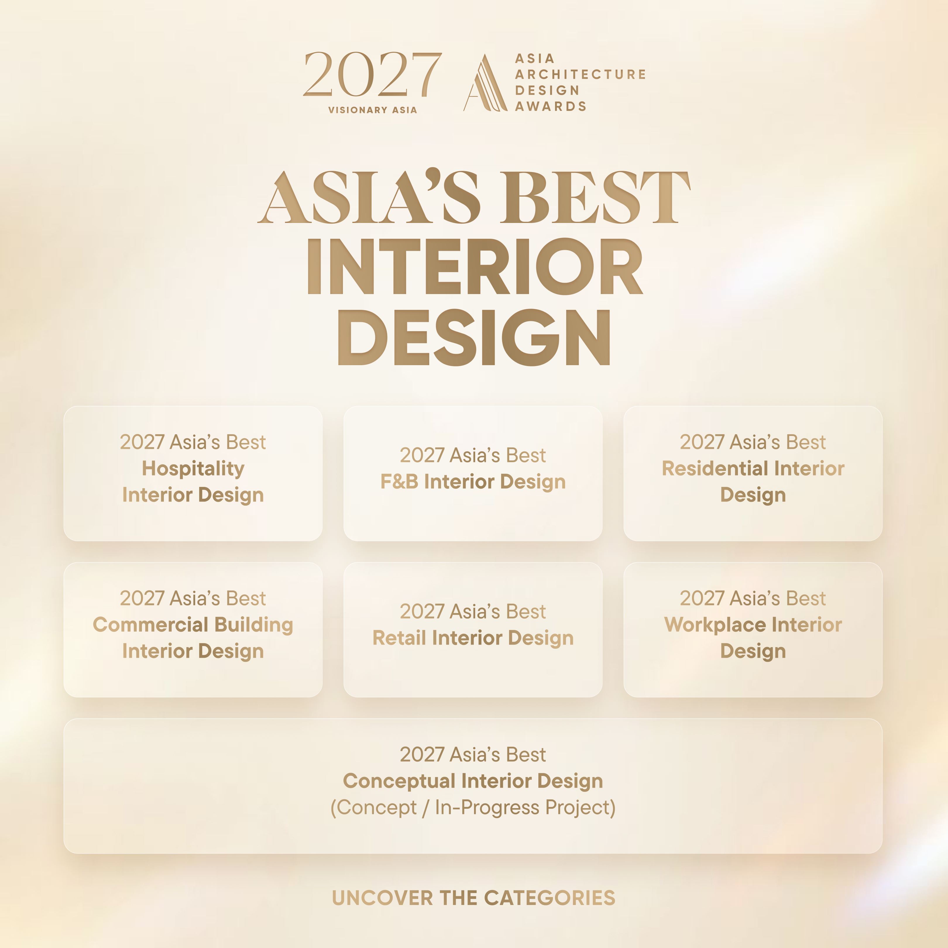 2027 Asia Architecture Design Awards Opens Entries Under The Theme "Visionary Asia"