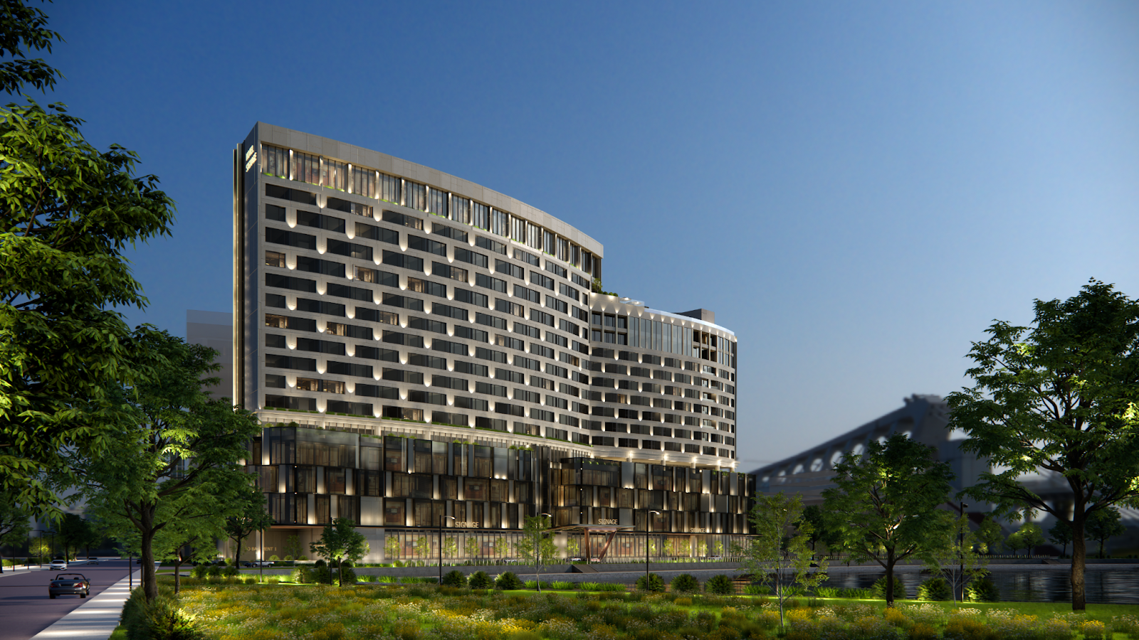 Dhawa Hanoi and The Lakeside Complex: A Landmark Development Overlooking a Lake, Featuring a Five-Star Hotel and LEED-Certified Office Building, Master Planned and Designed by RSP