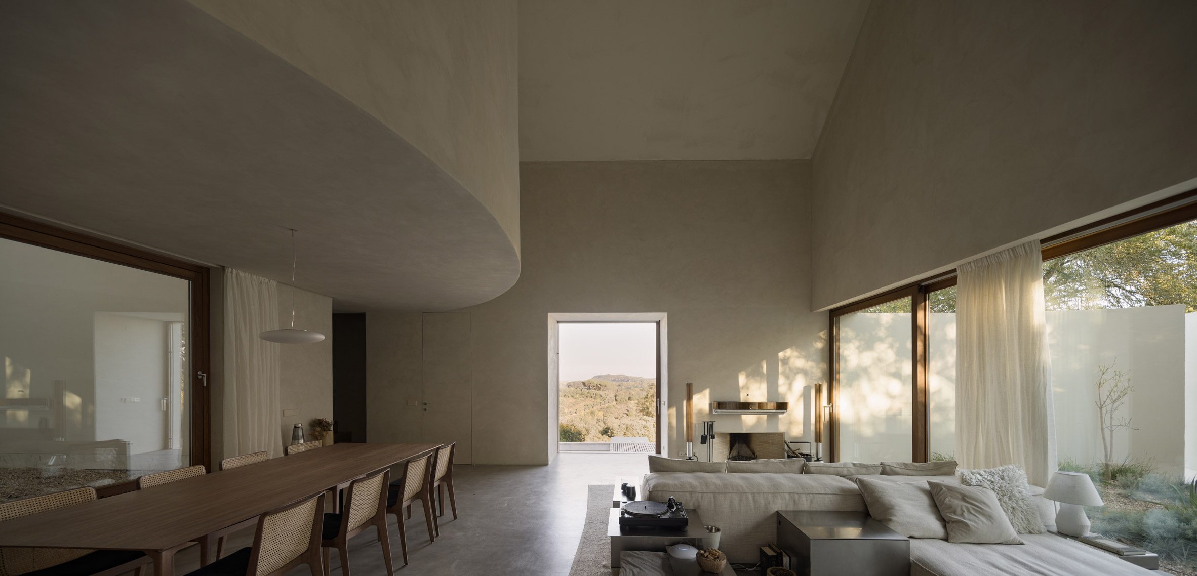 Symmetry In Sound: A Winery Reborn As A Minimalist Home And Studio For Two Musicians