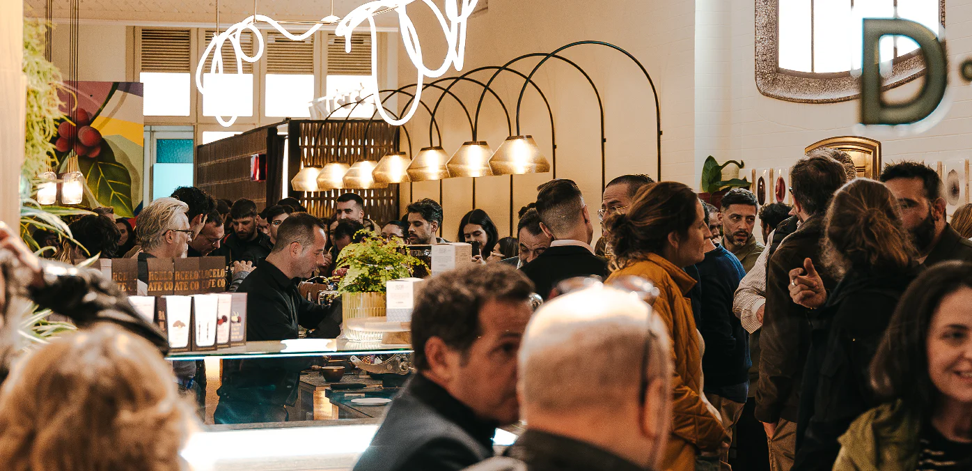 Barcelona’s First Coffee Shop with Furniture Made from Coffee Grounds
