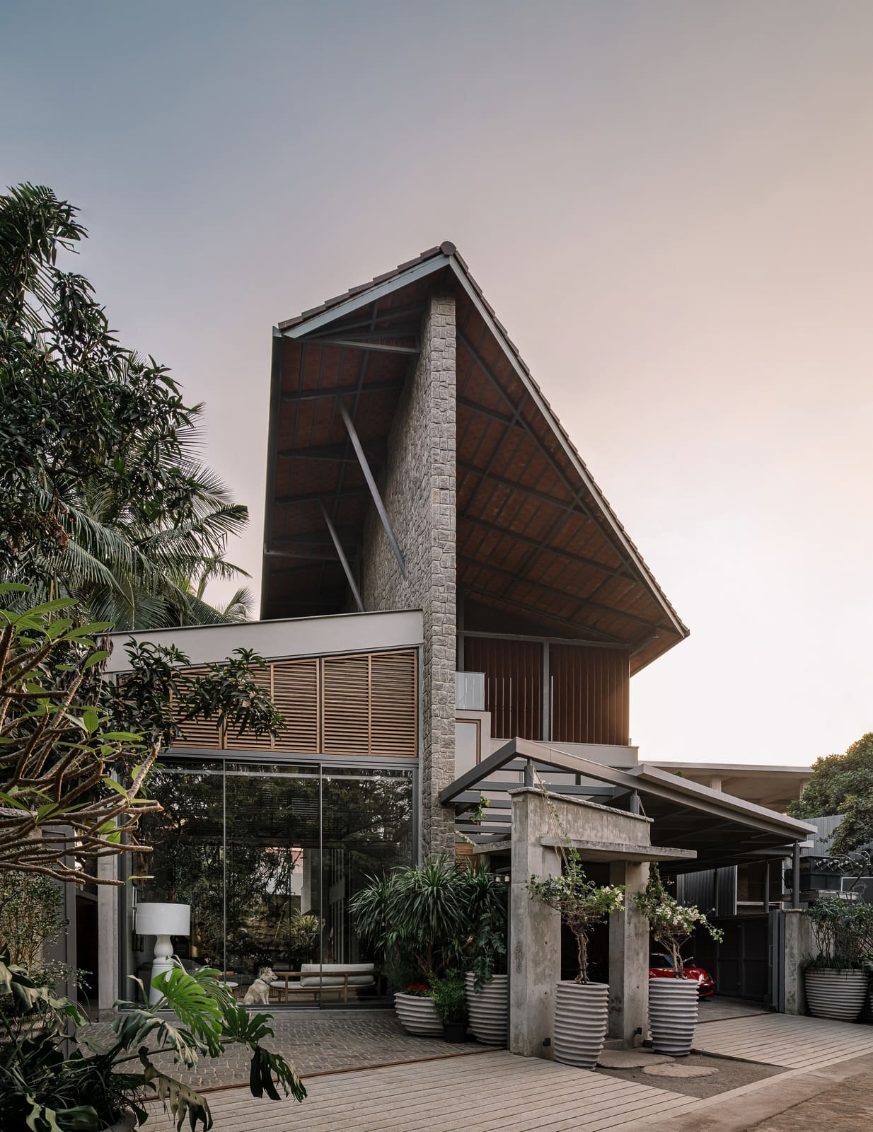How a Hyderabad Residence Grows Around Its Rocky Site