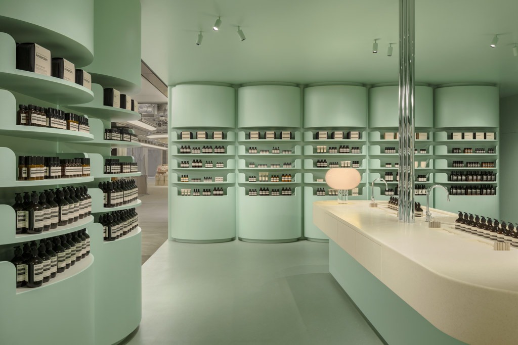 Retro-Futurism Meets Organic Harmony: TORAFU ARCHITECTS’ Aesop NEWoMan Takanawa