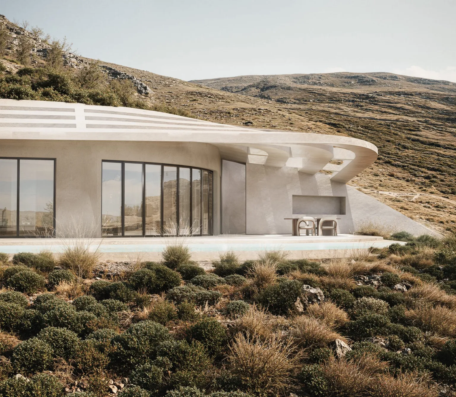Fluentus Residences: Carving Architecture From The Cycladic Terrain