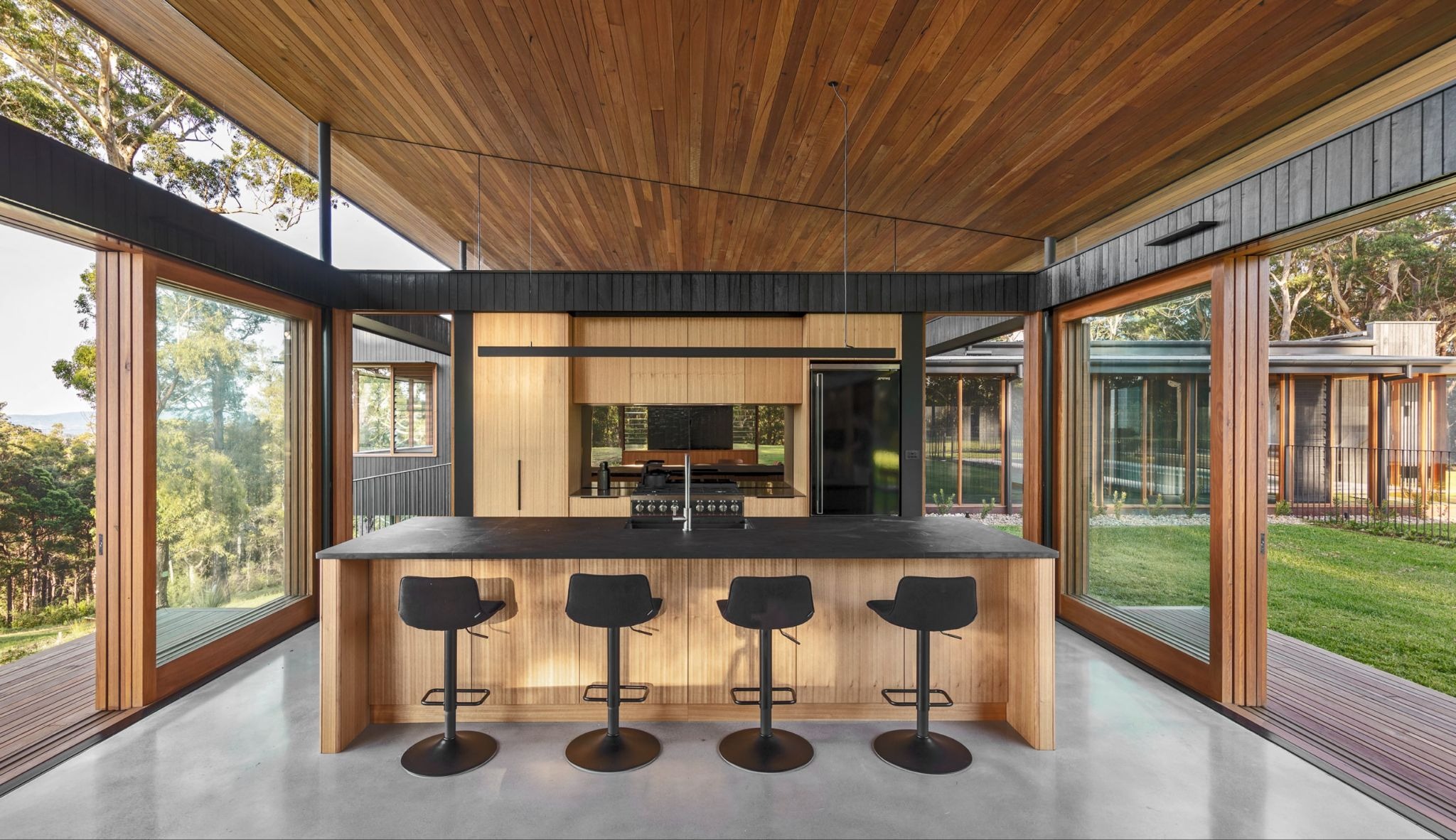 Down South by TF Architects & New View Building Solutions: A Resilient Home Forged in Fire, Forest and Coastal Light