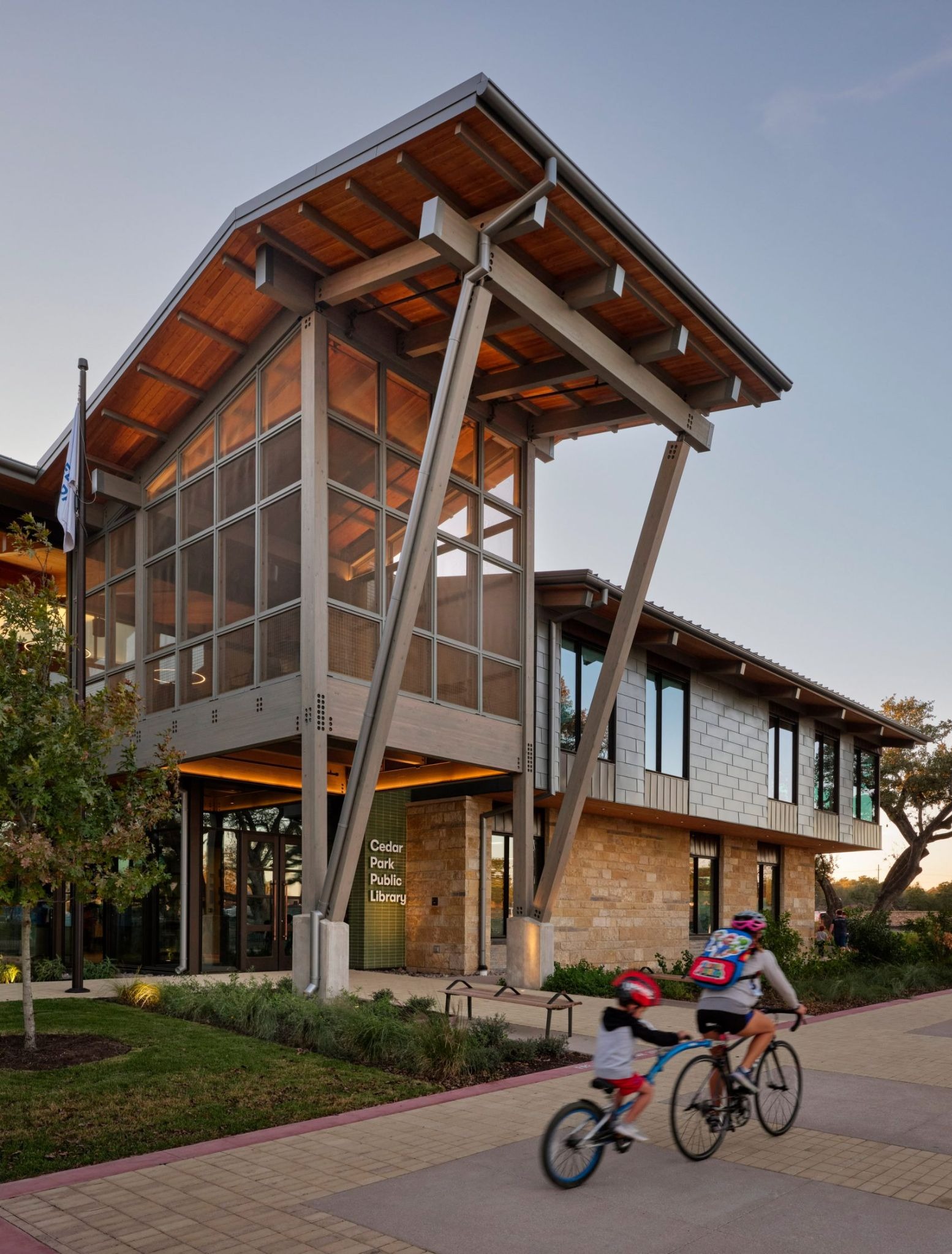 Cedar Park Public Library: A Porch Shaping the Future of Communal Learning