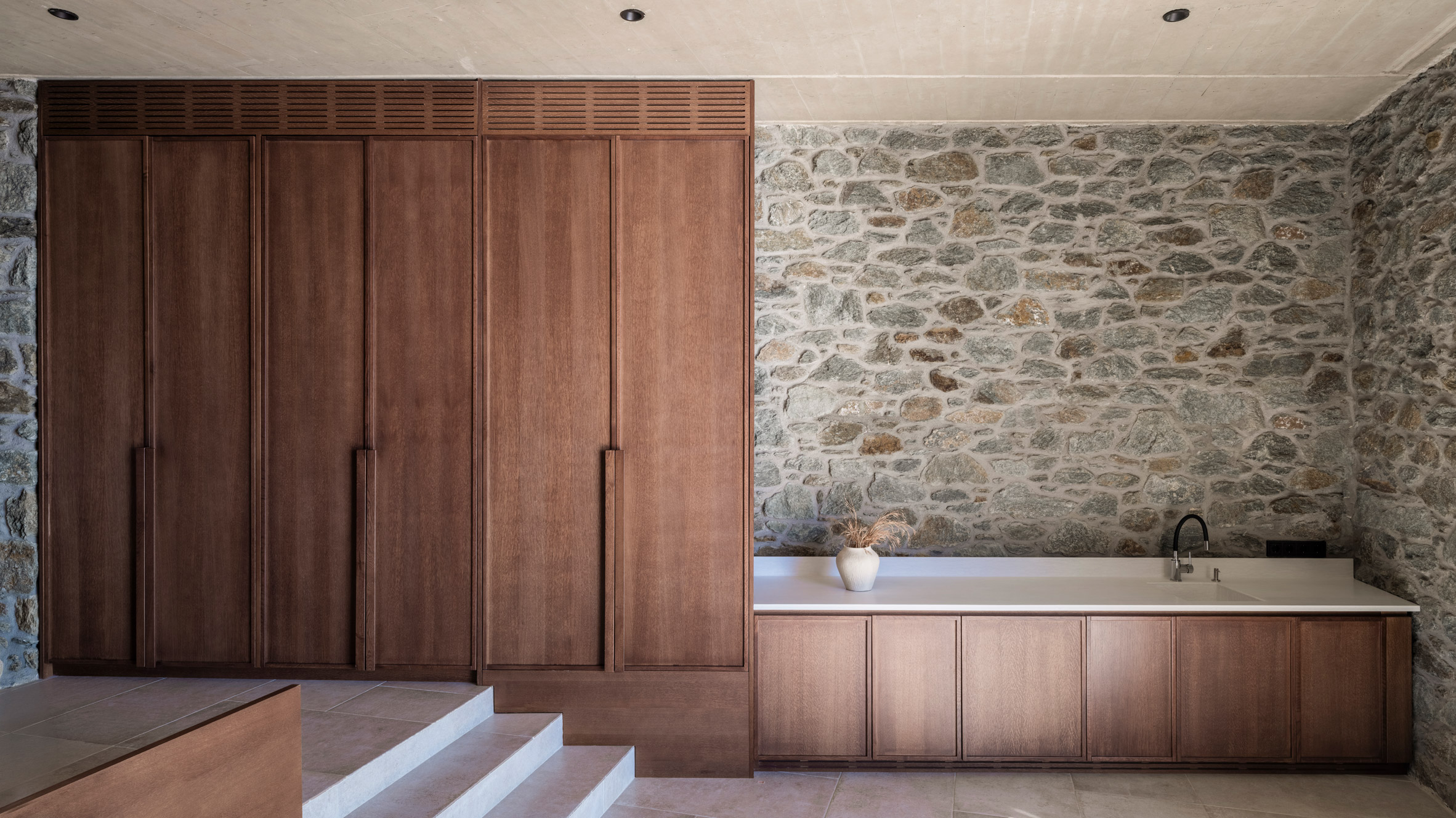 Where Stone Meets Sea: Ateno Architecture Studio Buries Olen Resort In Greece’s Rugged Coast