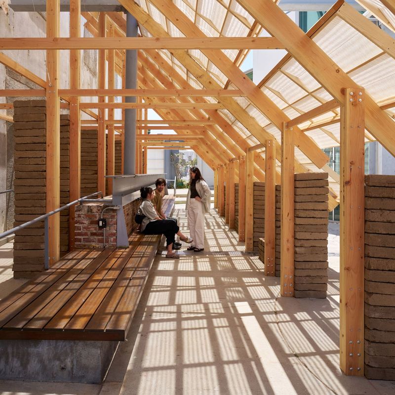 Earthen Blocks and Woven Canopies Offer a Different Path to Comfort