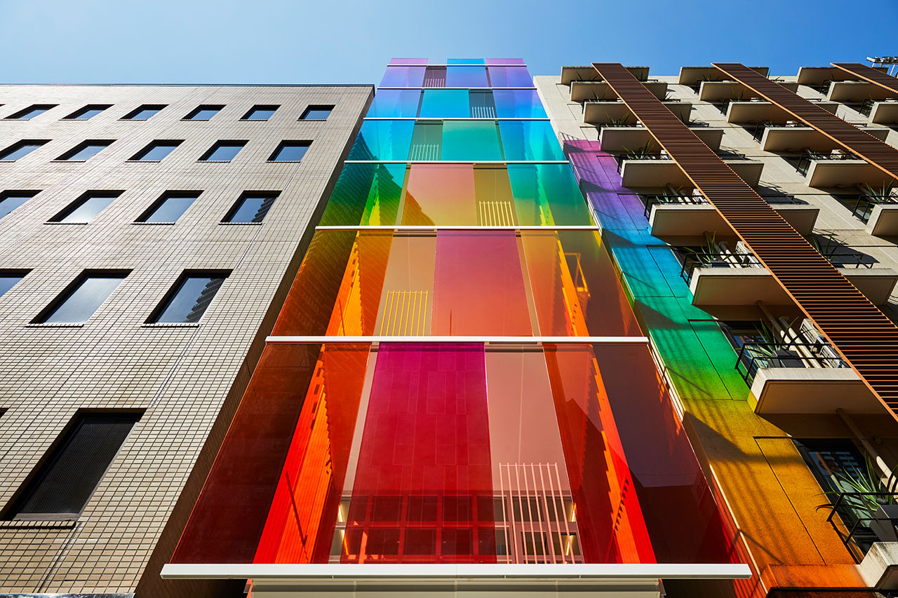 Tinted Light And Colored Glass In Modern Buildings