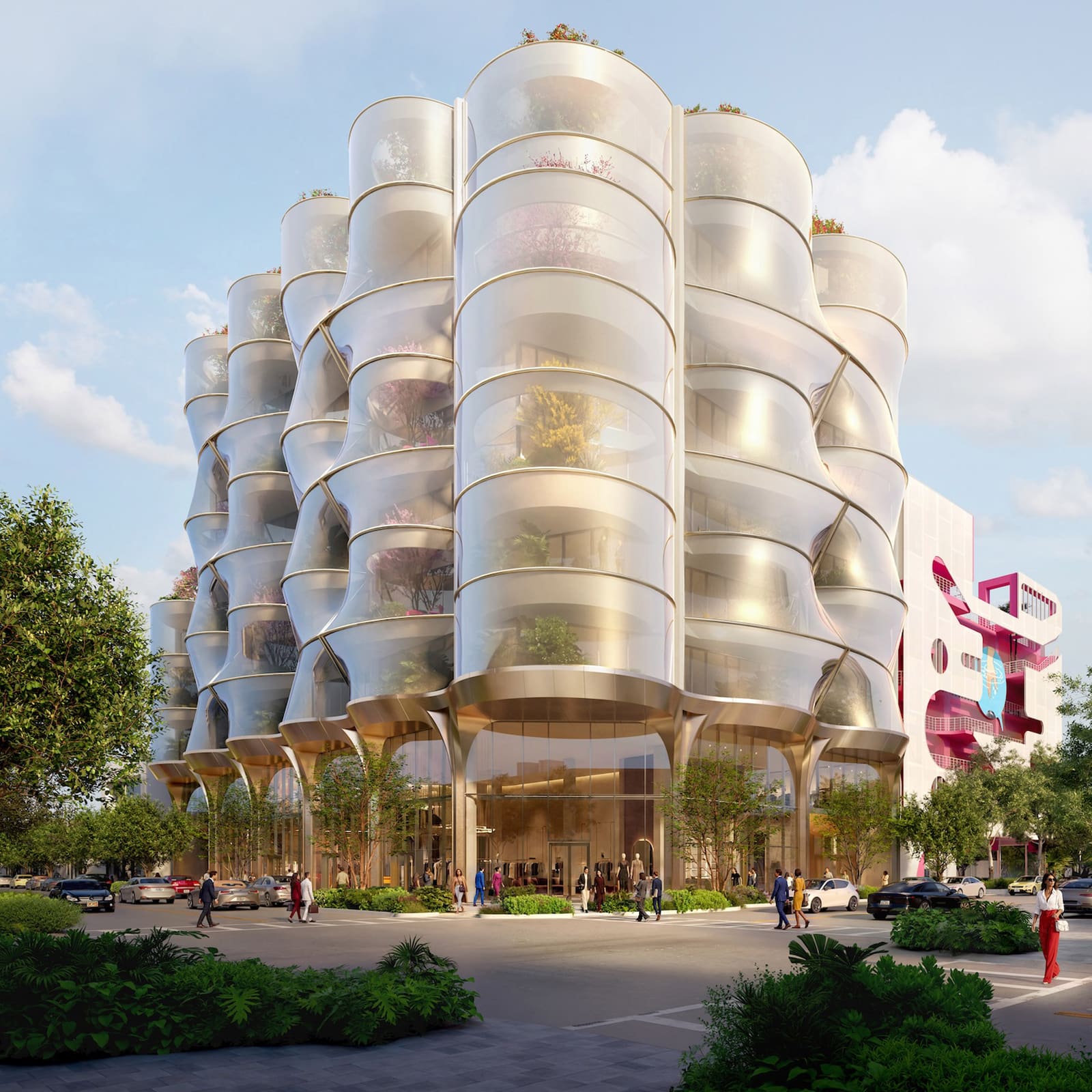 Stainless Mesh and Structural Rhythm in Miami's Latest Office Tower
