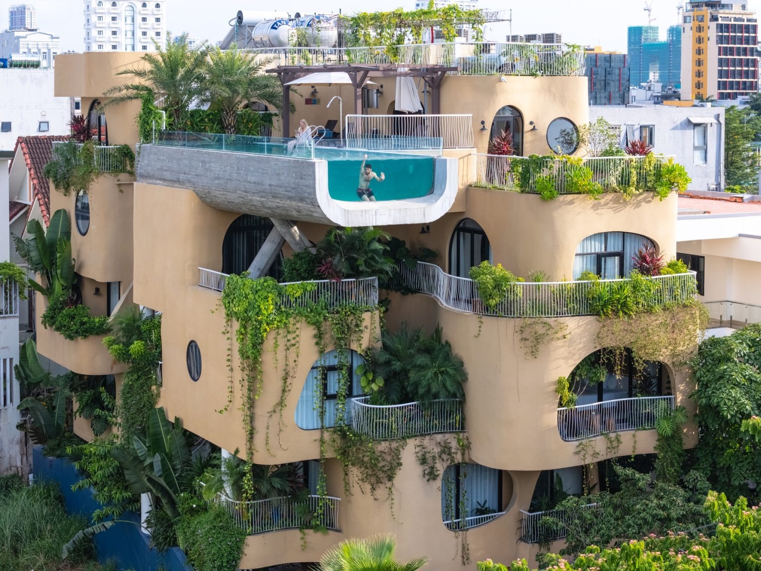 Vietnamese Boutique Hotel Dives Headfirst into Nature with Cantilevered Pool