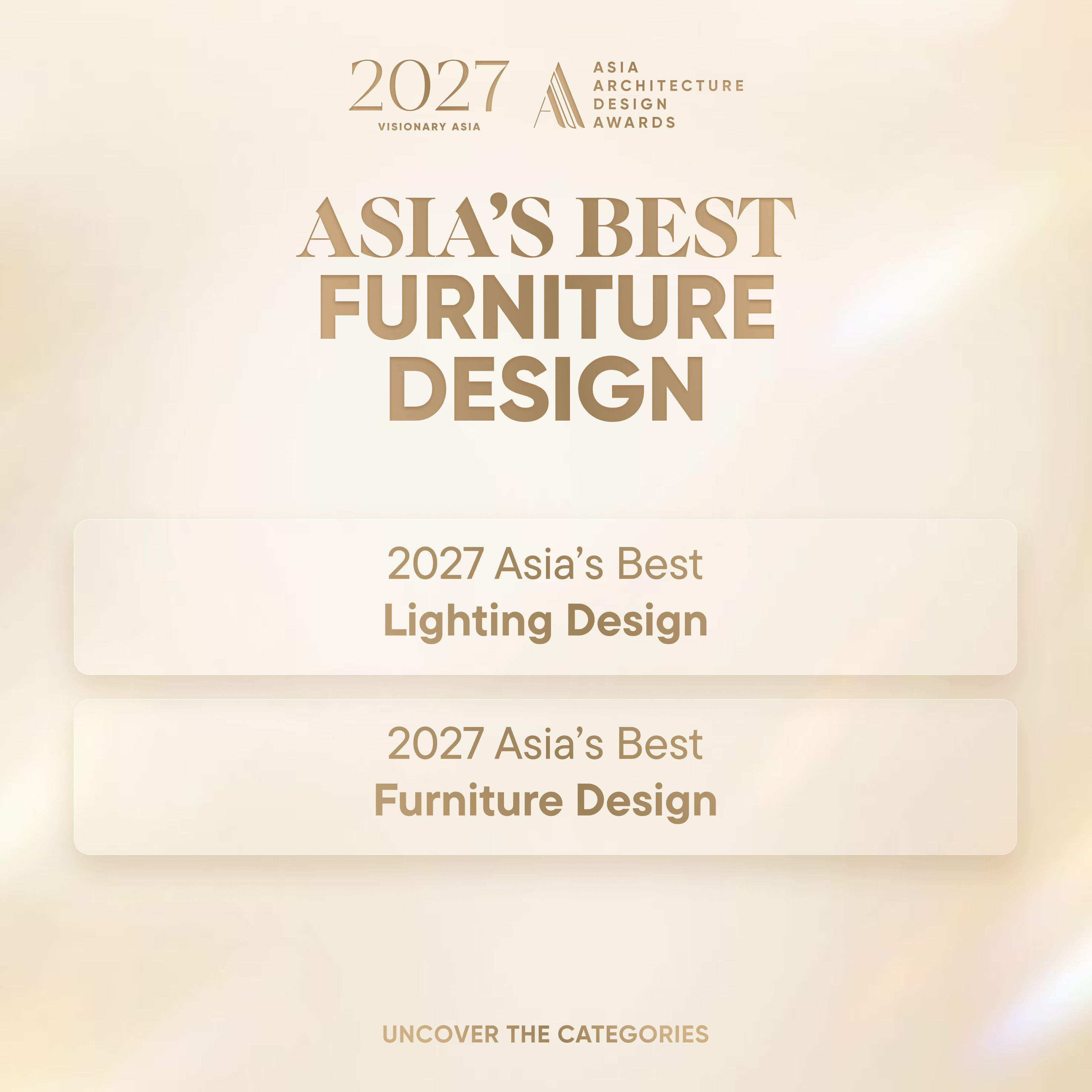 2027 Asia Architecture Design Awards Opens Entries Under The Theme "Visionary Asia"