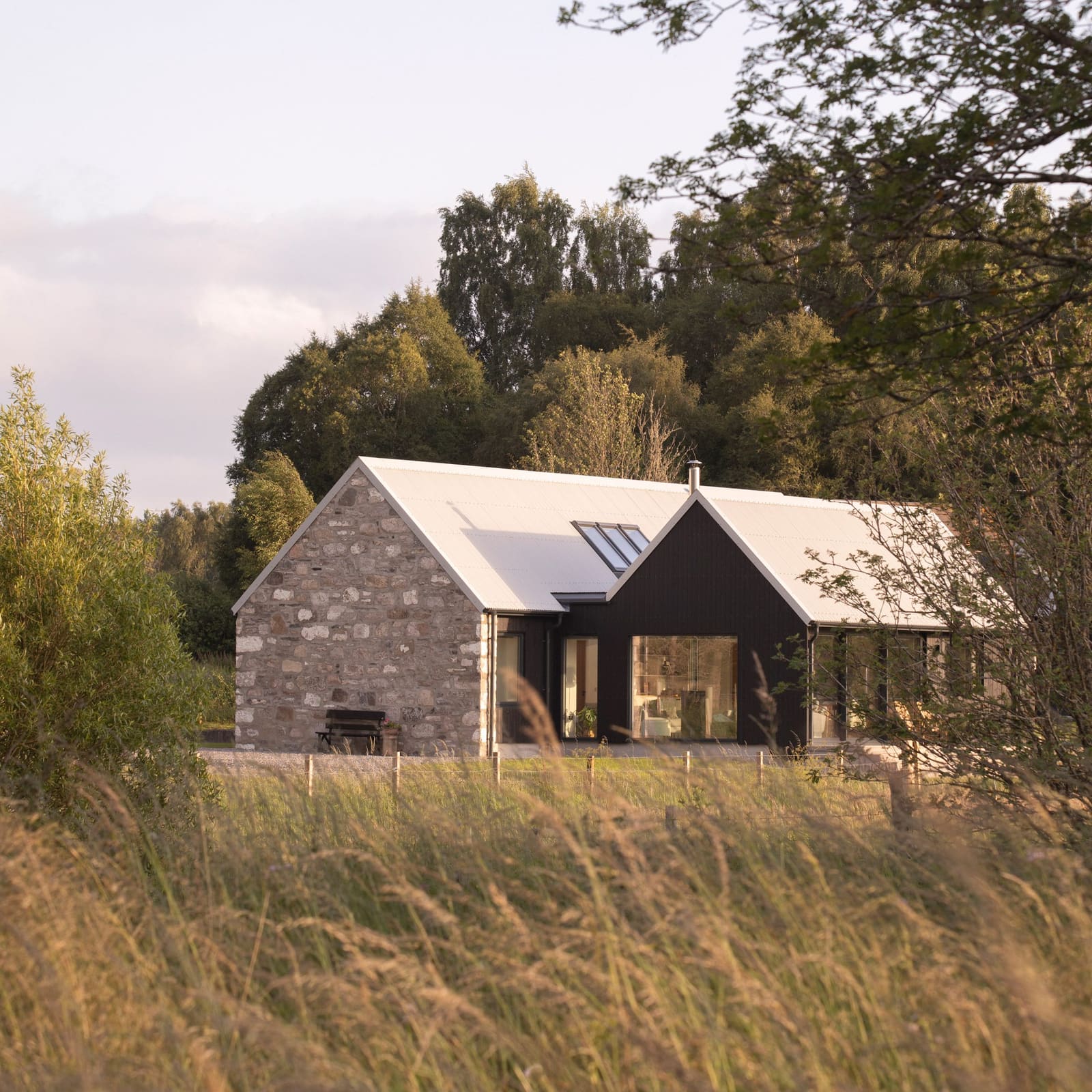 When Granite Meets Larch: A Scottish Farmhouse Returns from Ruin
