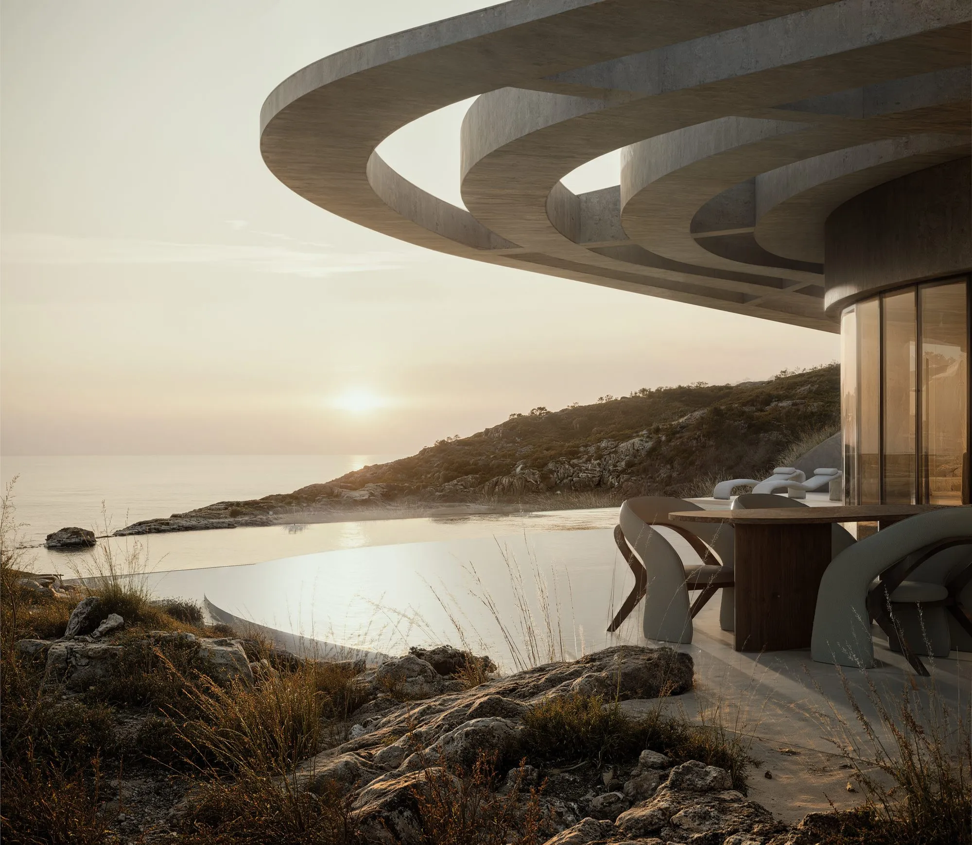 Fluentus Residences: Carving Architecture From The Cycladic Terrain