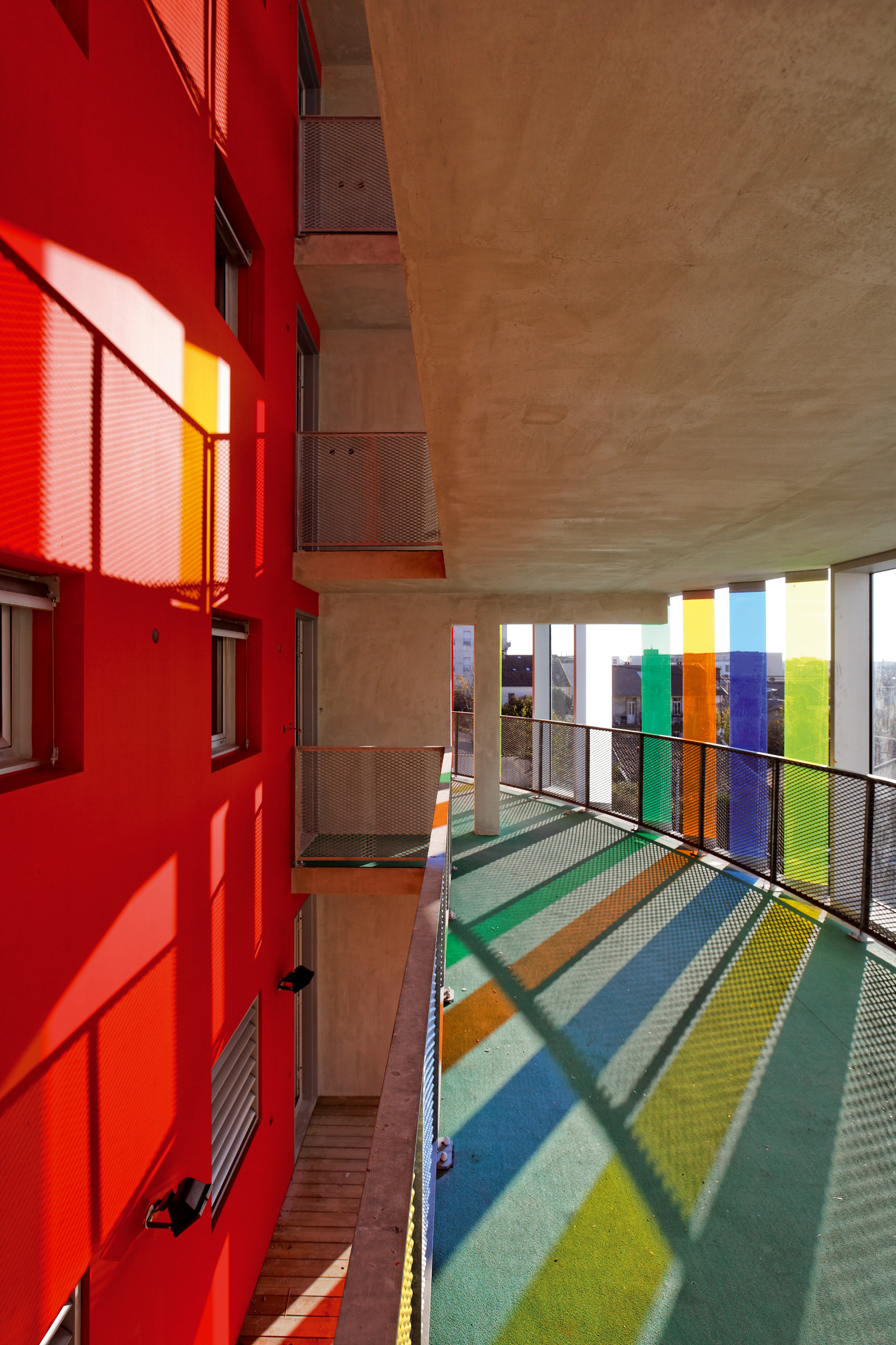 Tinted Light And Colored Glass In Modern Buildings