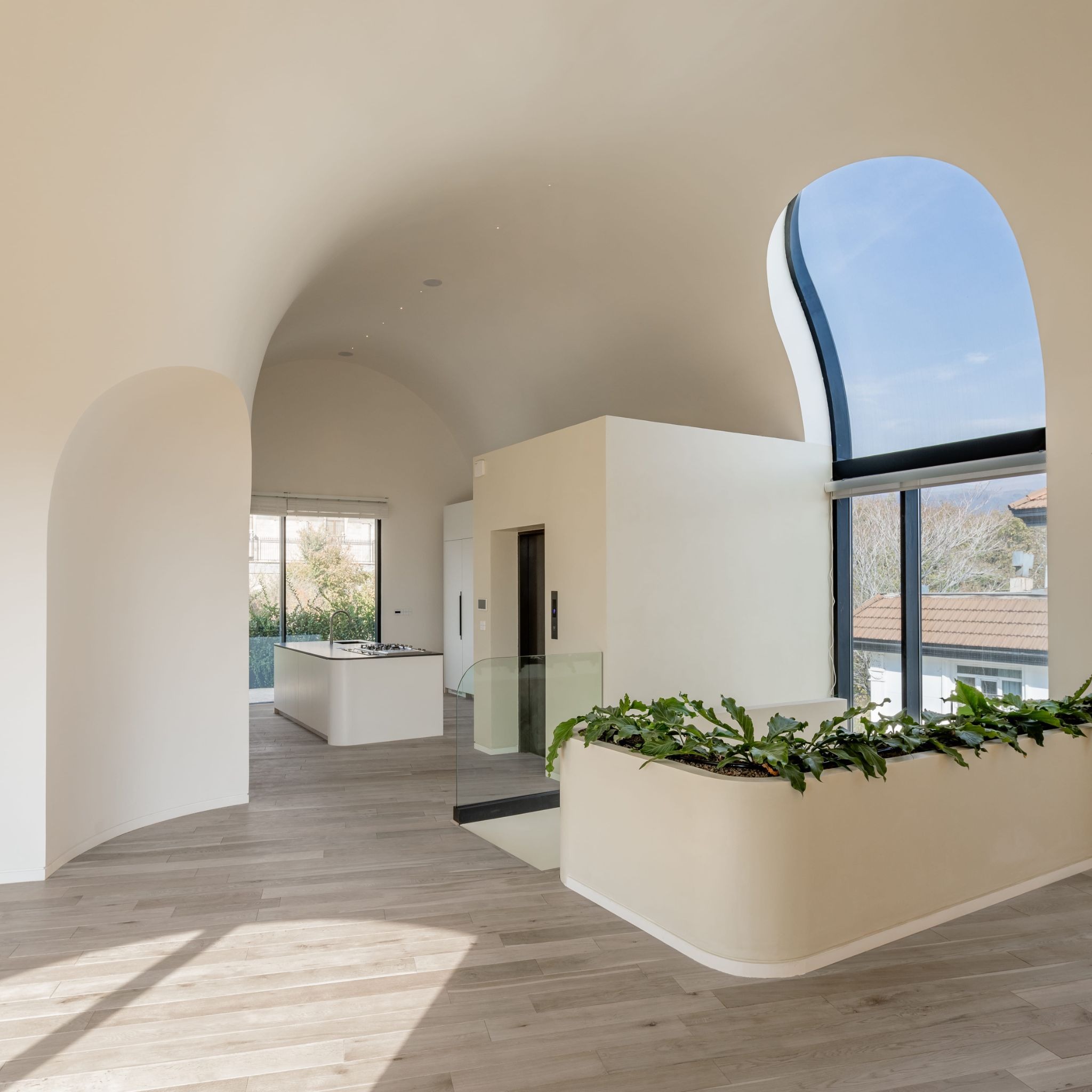 Next Office Bends the Persian Courtyard into the Sky at Lavasan