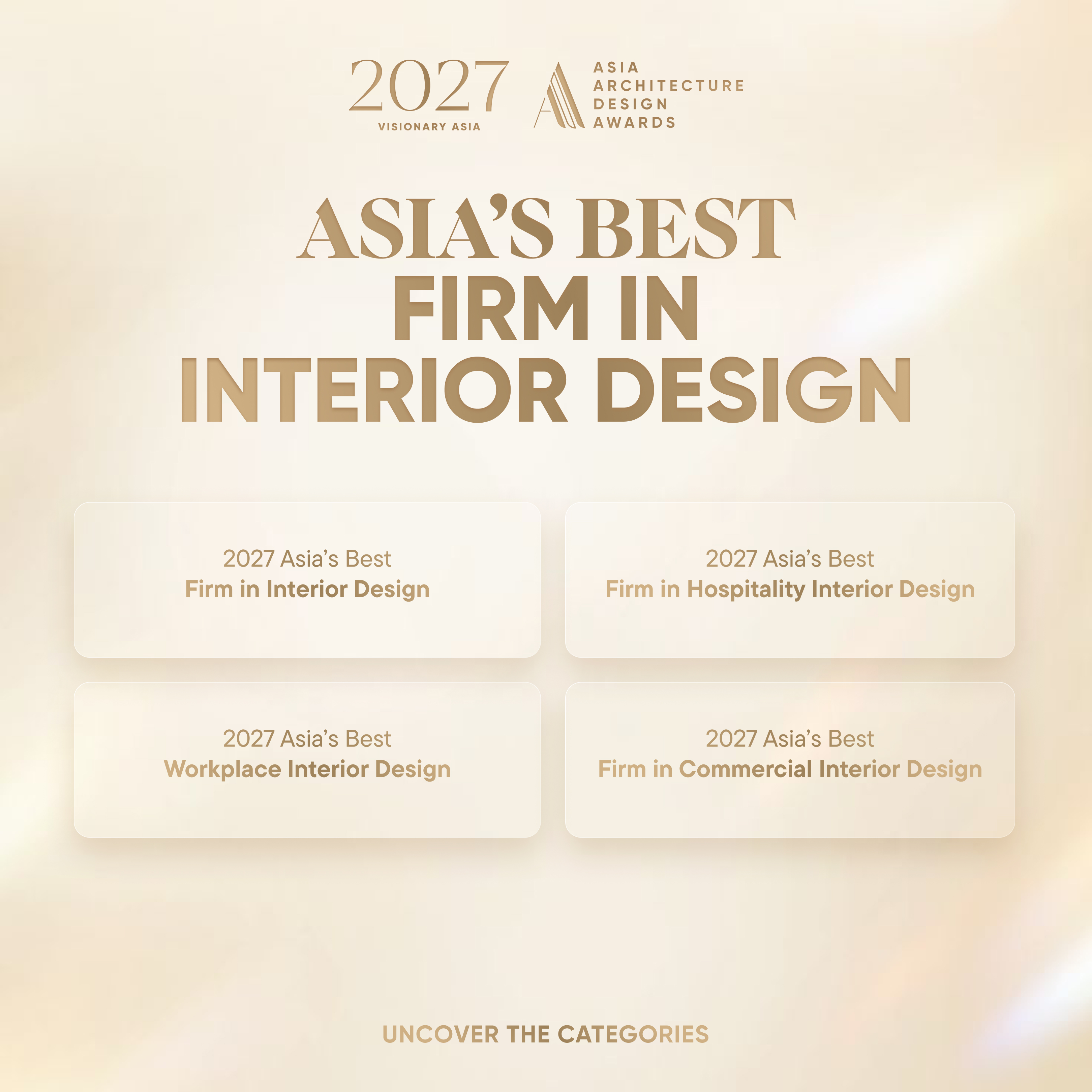 2027 Asia Architecture Design Awards Opens Entries Under The Theme "Visionary Asia"