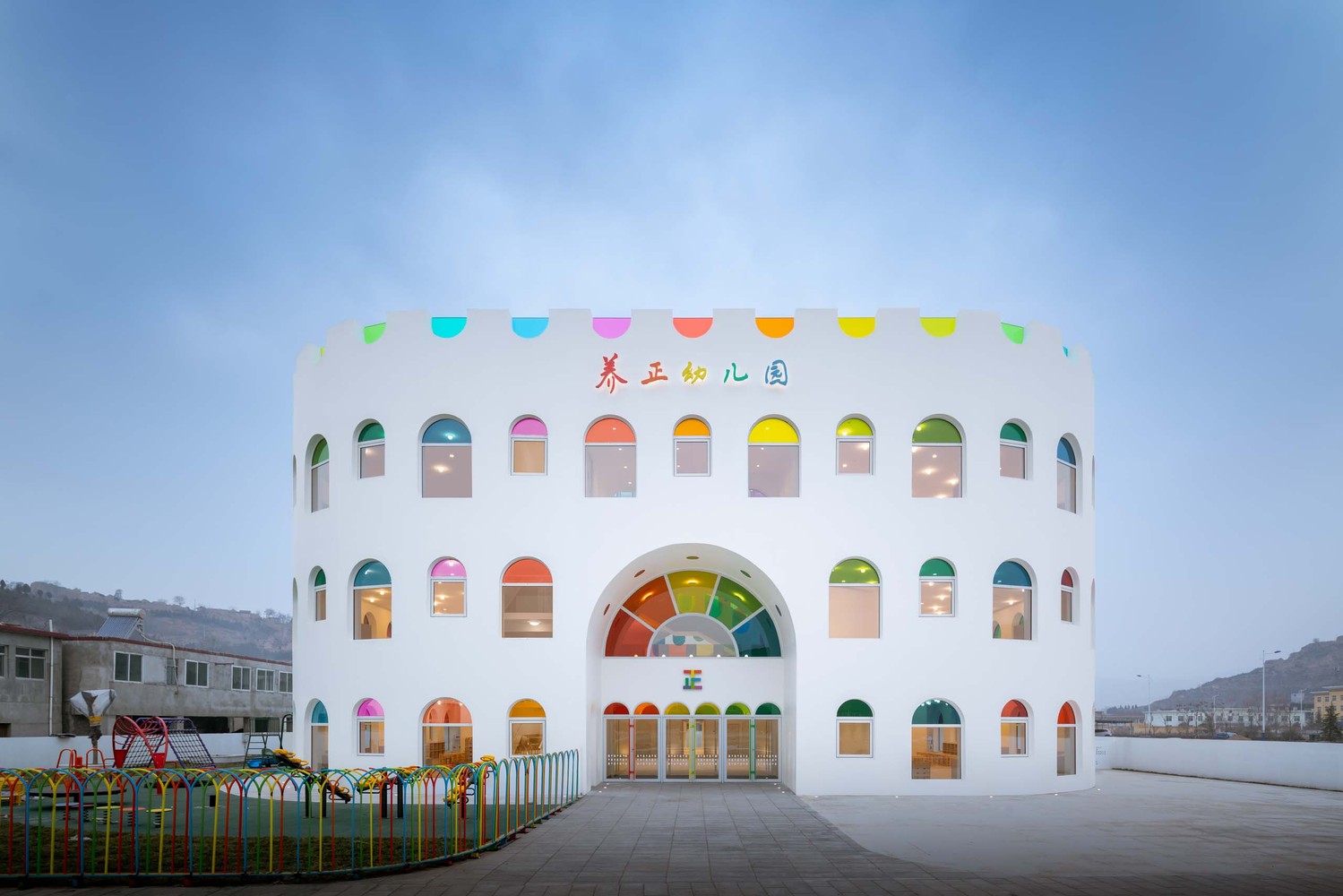 Tinted Light And Colored Glass In Modern Buildings