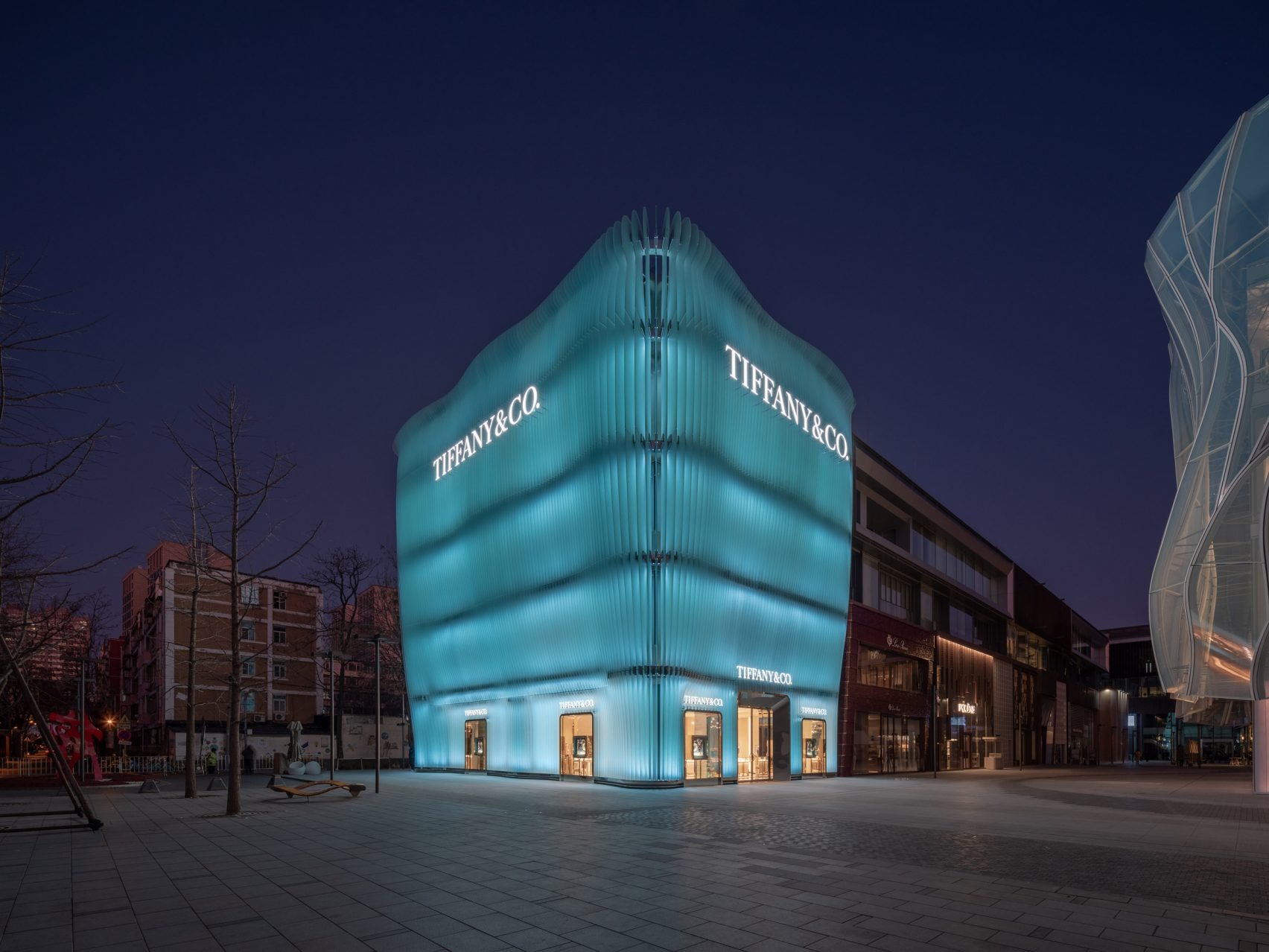 The Radiant Veil: MVRDV Unveils a 3D Printed Masterpiece for Tiffany & Co. in Beijing