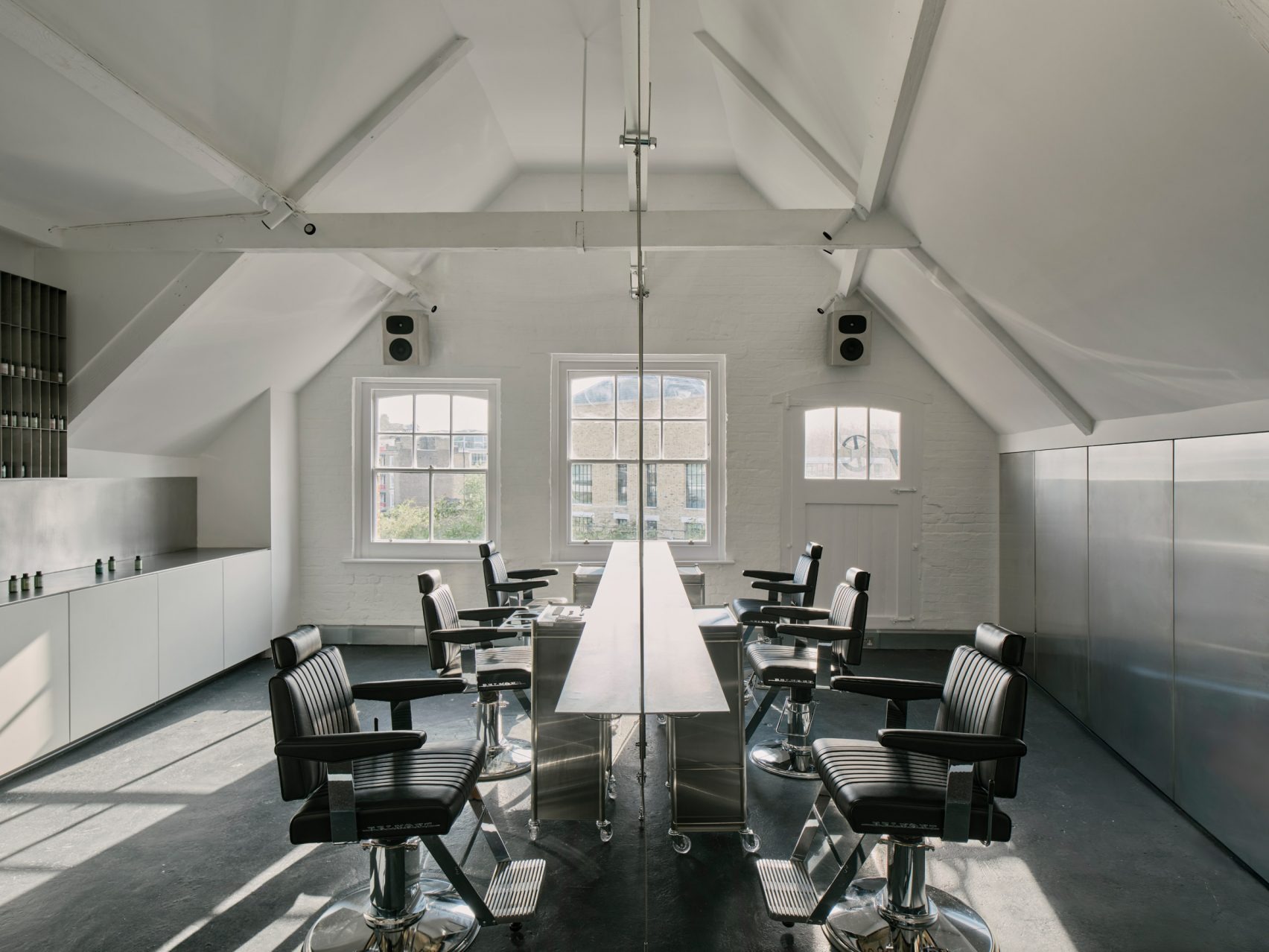 Crystallized History: Unknown Works Transmutes a Victorian Storehouse into a Futuristic Salt Salon