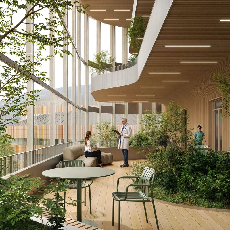 Brescia's Hospital Expansion Weaves Healthcare into a Continuous Park
