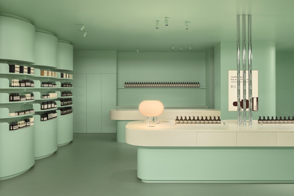 Retro-Futurism Meets Organic Harmony: TORAFU ARCHITECTS’ Aesop NEWoMan Takanawa