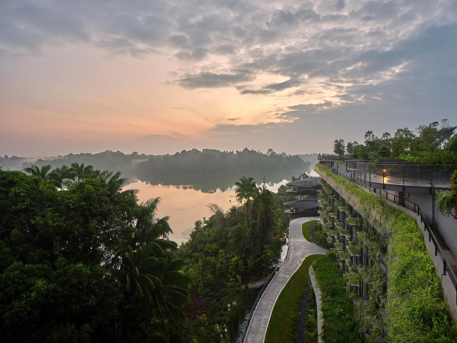 WOW Architects Suspends a Constellation of Timber Shells Above Singapore's Last Wild Edge
