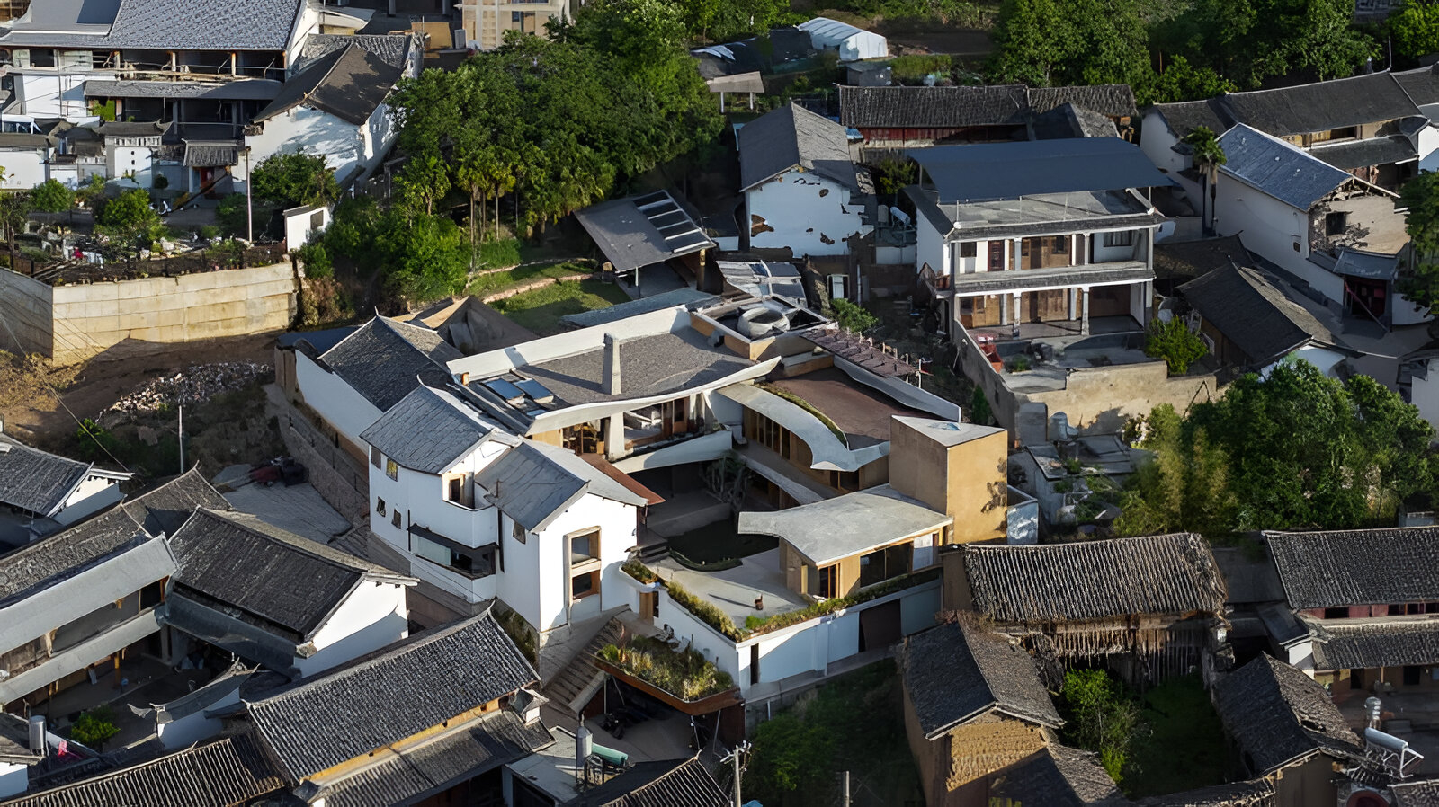 The Punctured Courtyard: xiān Architects Recomposes Rural Memory in Shaxi