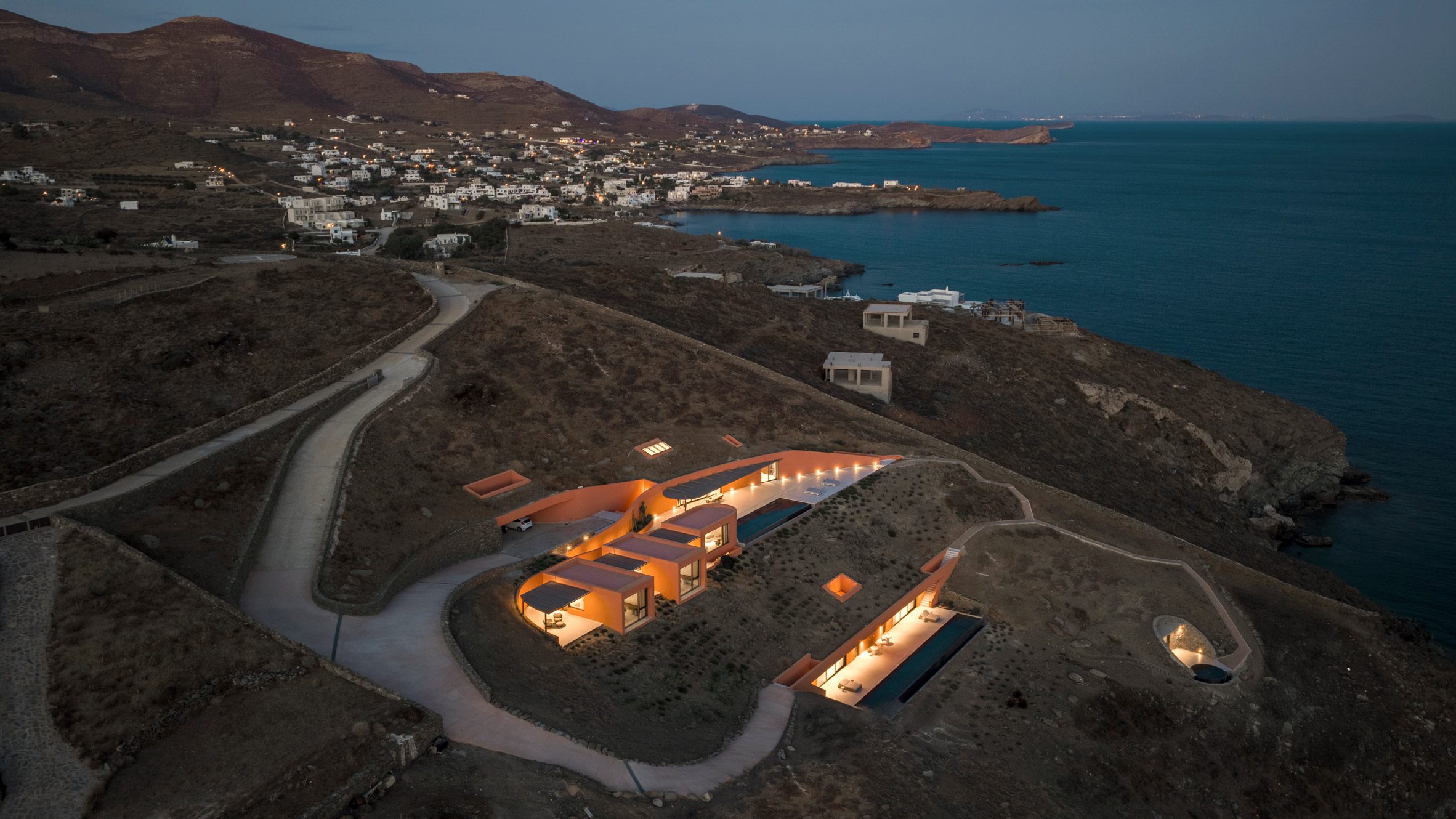 Where Stone Meets Sea: Ateno Architecture Studio Buries Olen Resort In Greece’s Rugged Coast