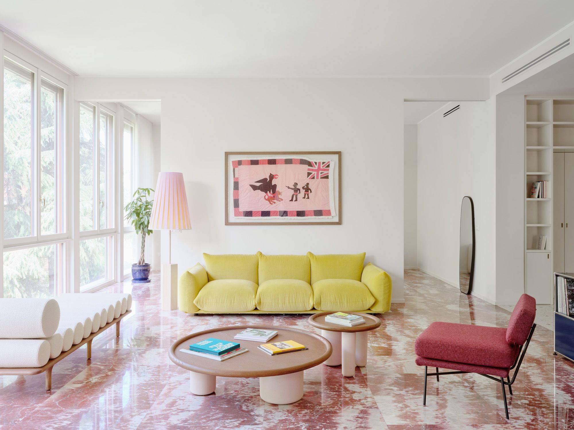 How a Historic Marble Floor Dictated the Entire Color Logic of a Milanese Home