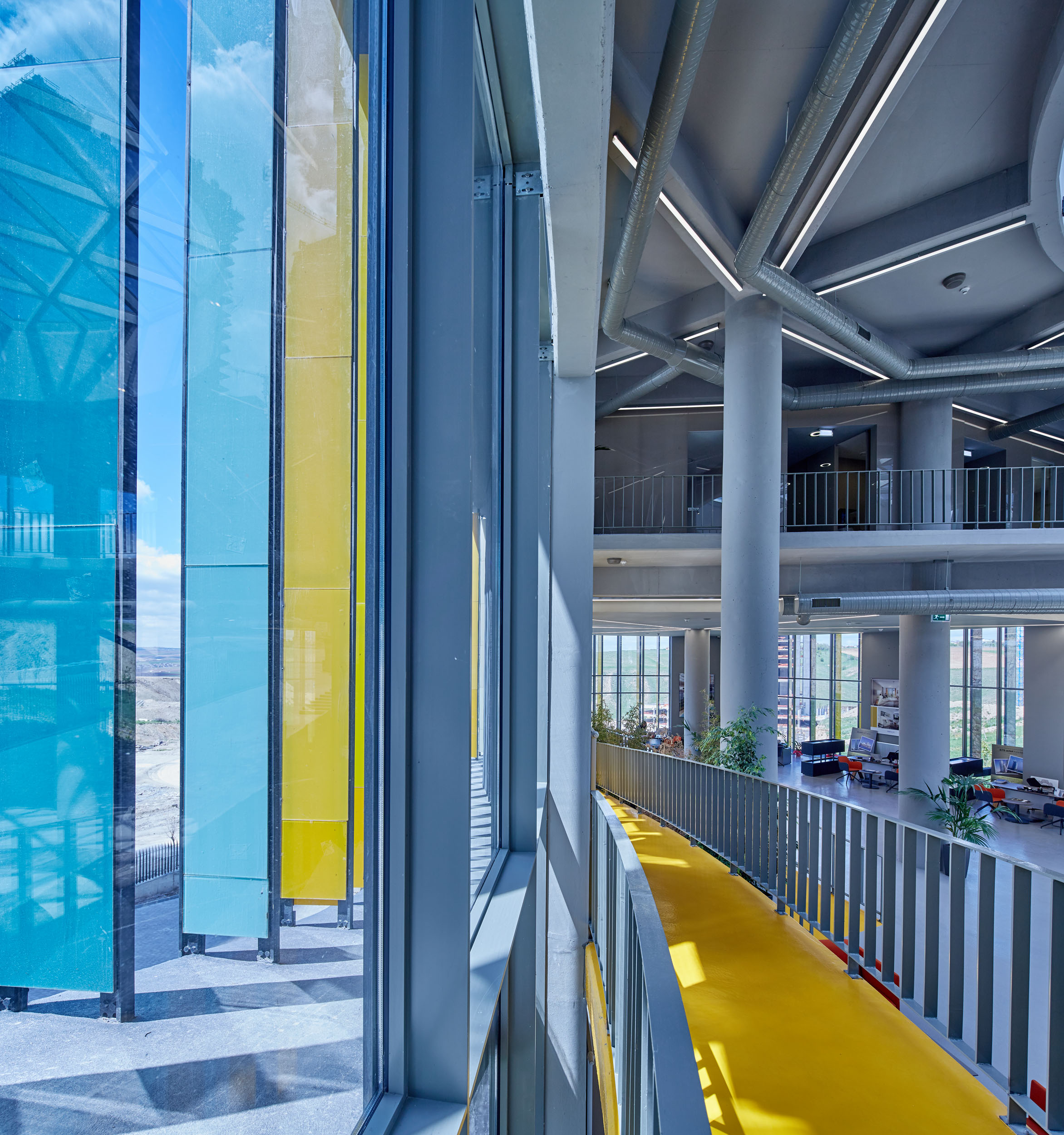 Tinted Light And Colored Glass In Modern Buildings