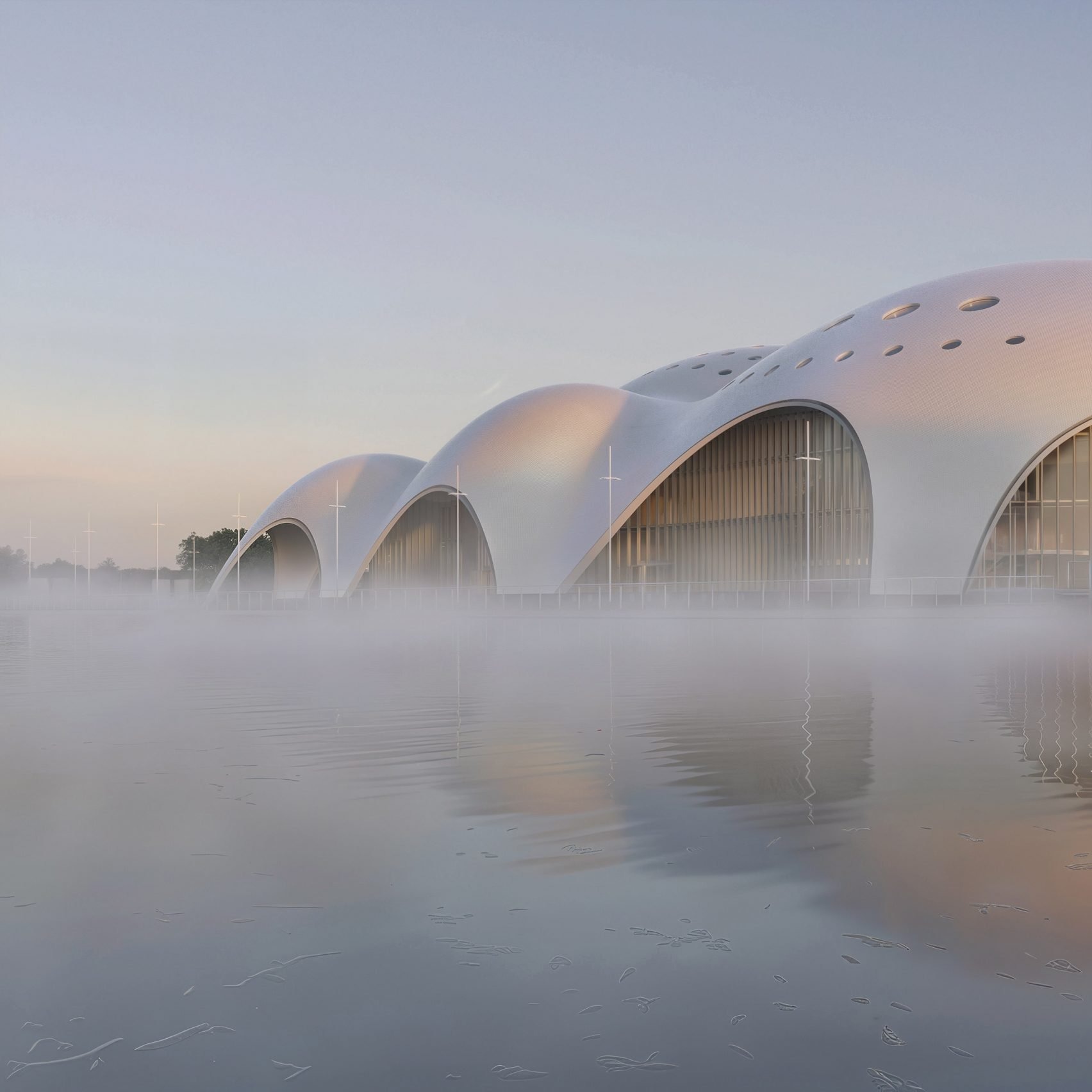 The Levitation of Sound: Renzo Piano and PTW Sculpt an 'Isola della Musica' on Hanoi’s Waters