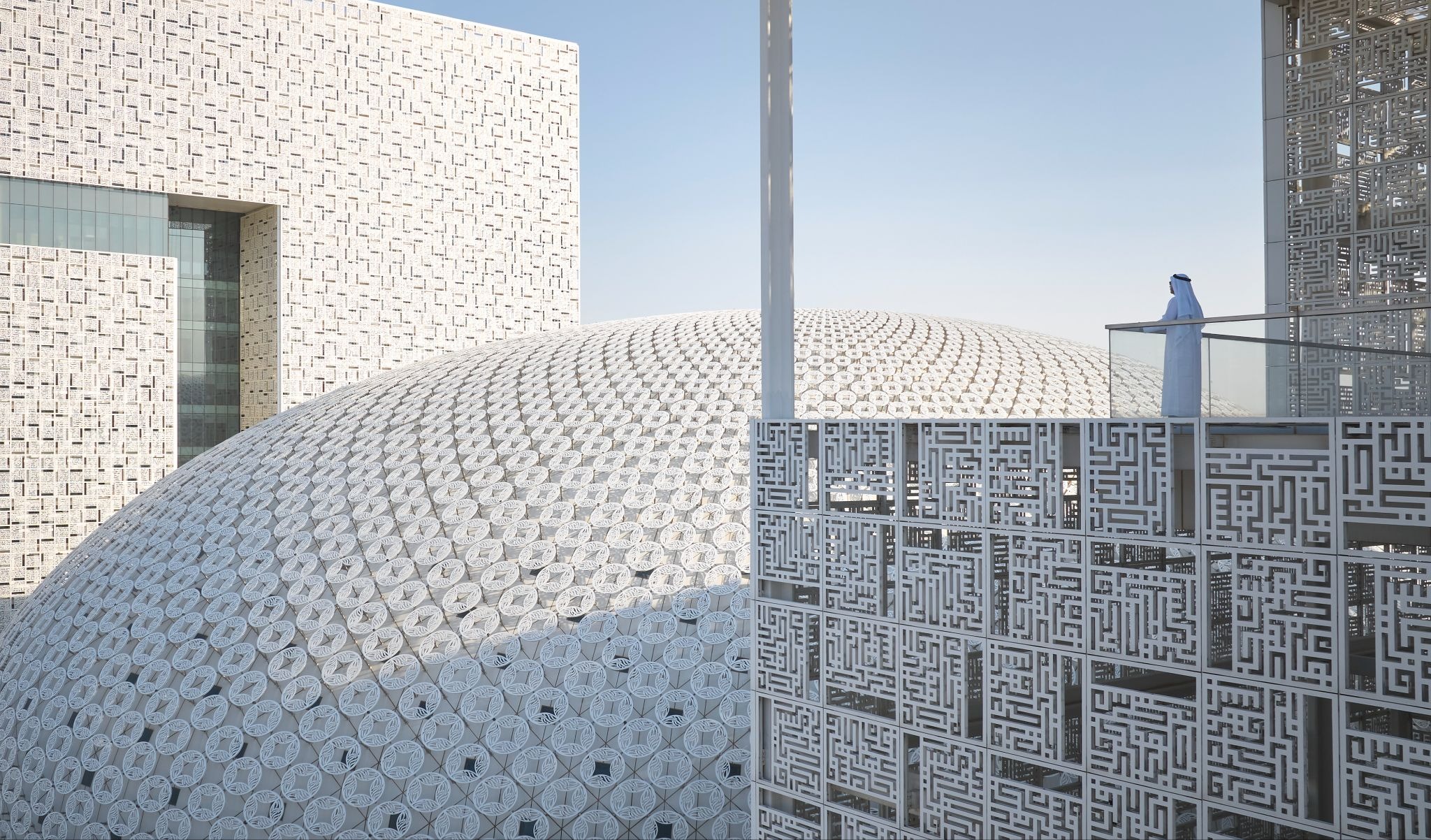 The Mathematical Oasis: SOM Weaves Shadow and Geometry at Kuwait University
