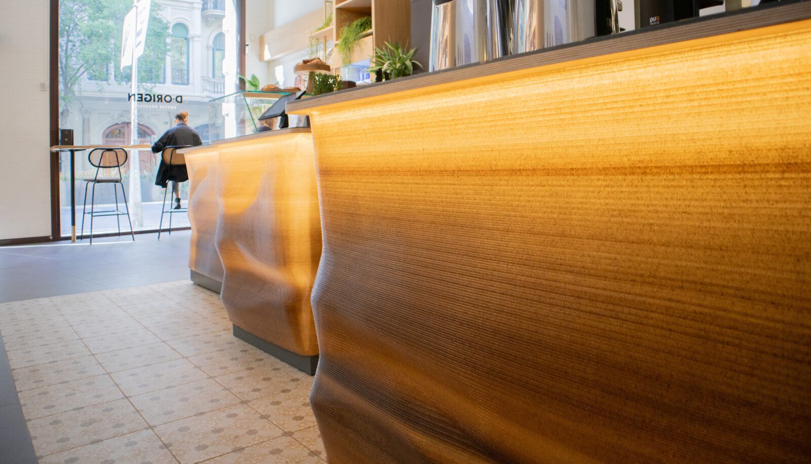 Barcelona’s First Coffee Shop with Furniture Made from Coffee Grounds