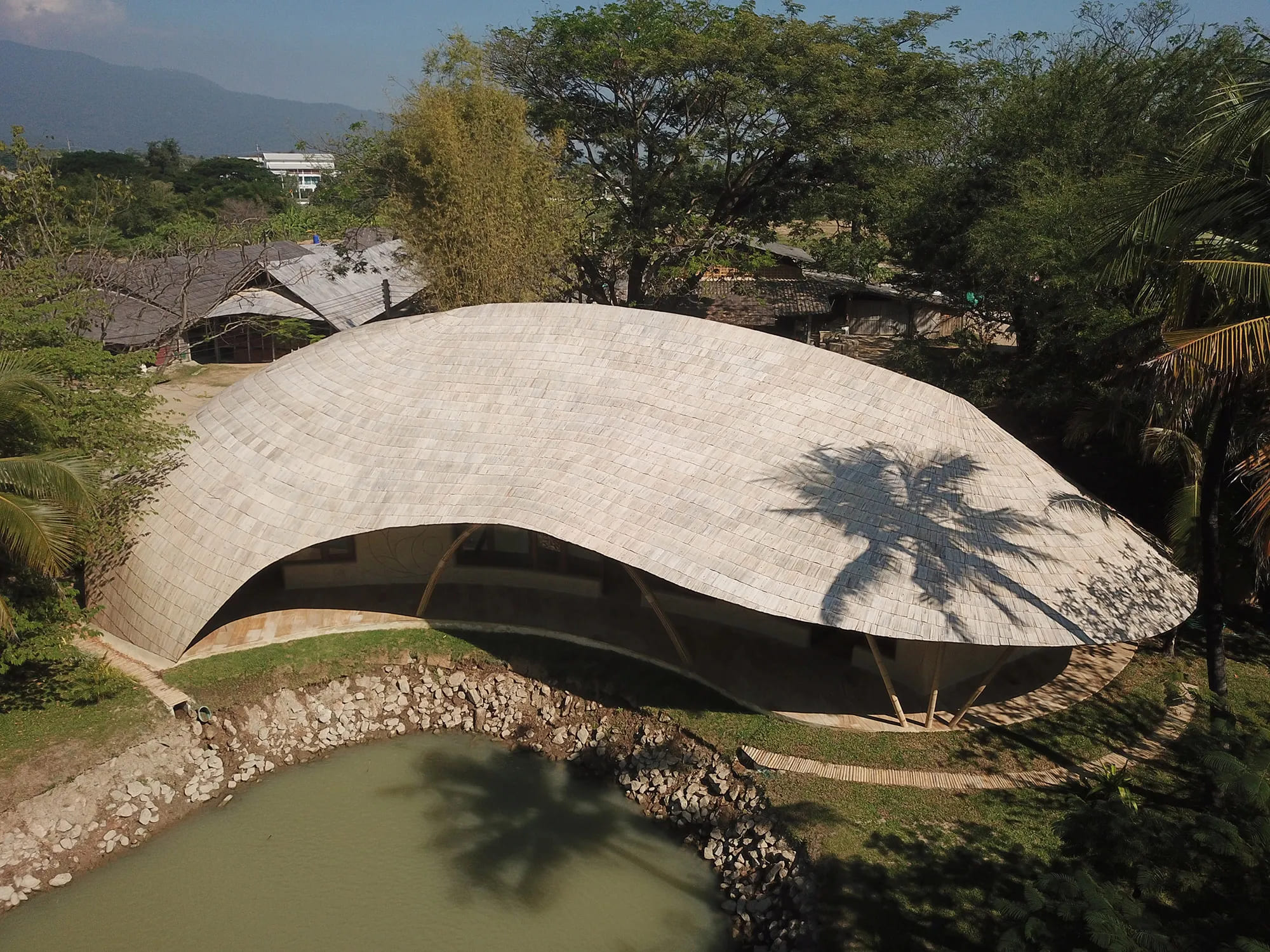 Bamboo and Adobe Architect Office by Chiangmai Life Architects Explores Craft, Climate, and Earthen Architecture