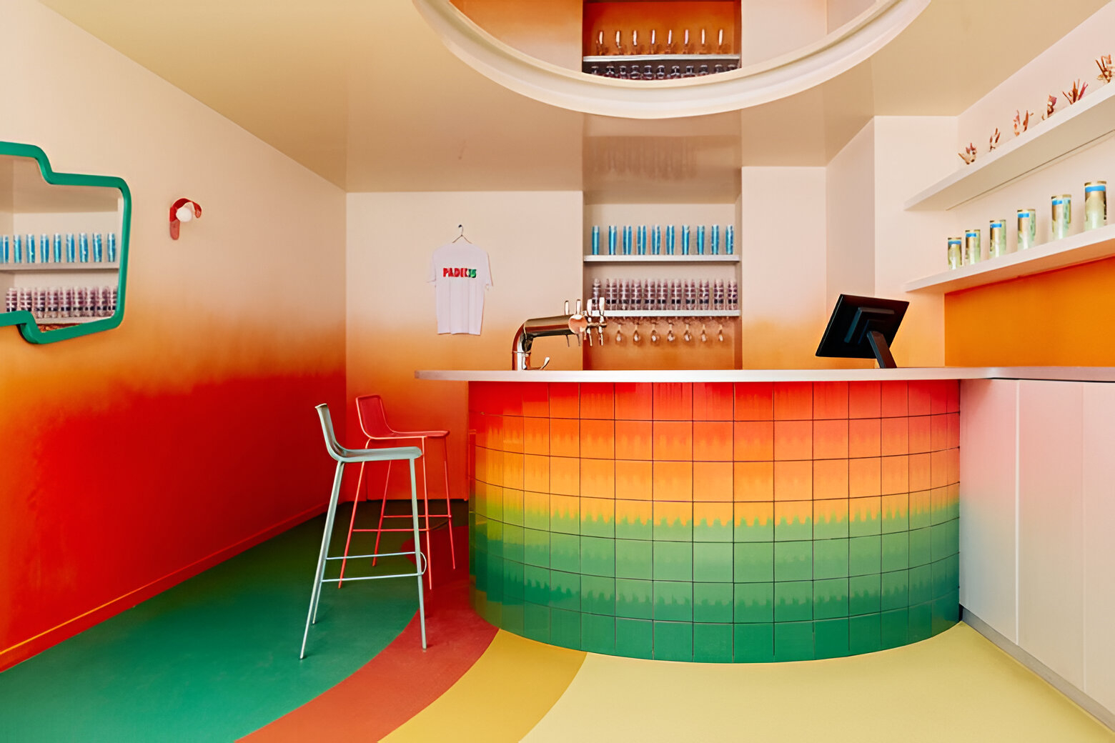 Electric Smash: Uchronia Injects Technicolor Adrenaline into Paris’s Padel 15