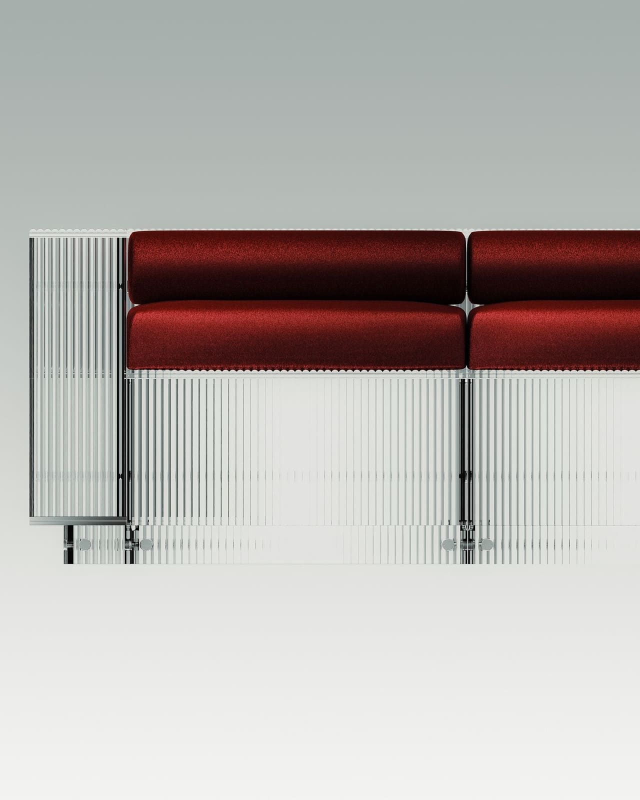 The Distorted Clarity of Luca Ricci's Fluted Glass Furniture